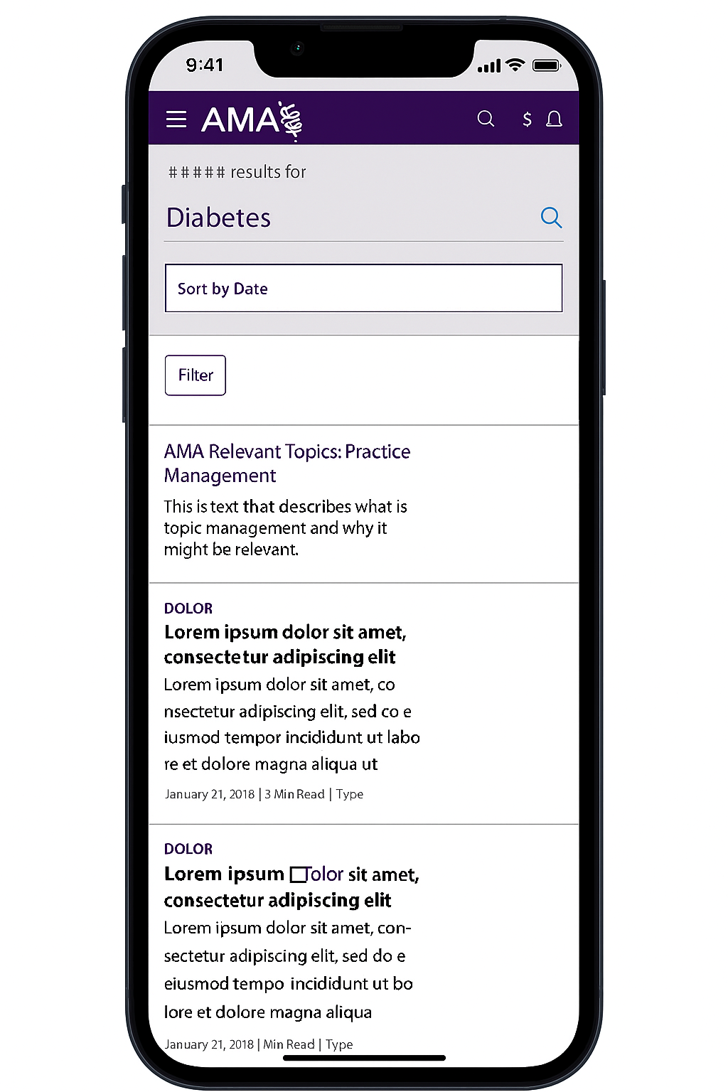 Mobile search results experience demonstrating intent-based ranking, filtering, and structured content to help users quickly find relevant information on smaller screens.