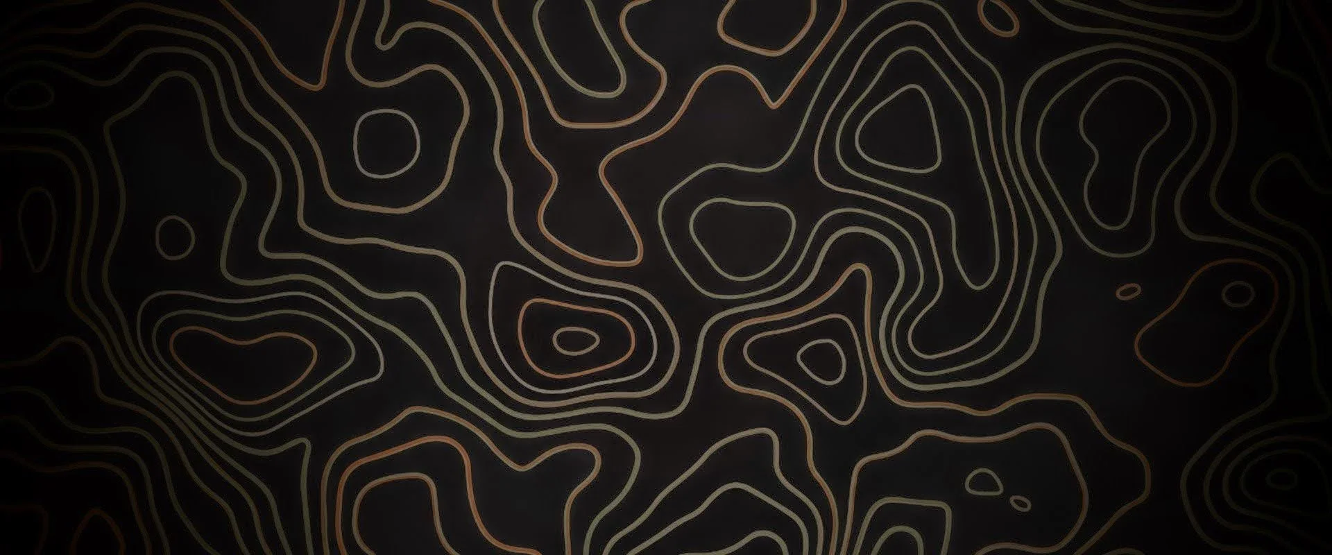 Abstract topographic lines representing layered search relevance, user intent, and discovery across a product platform.