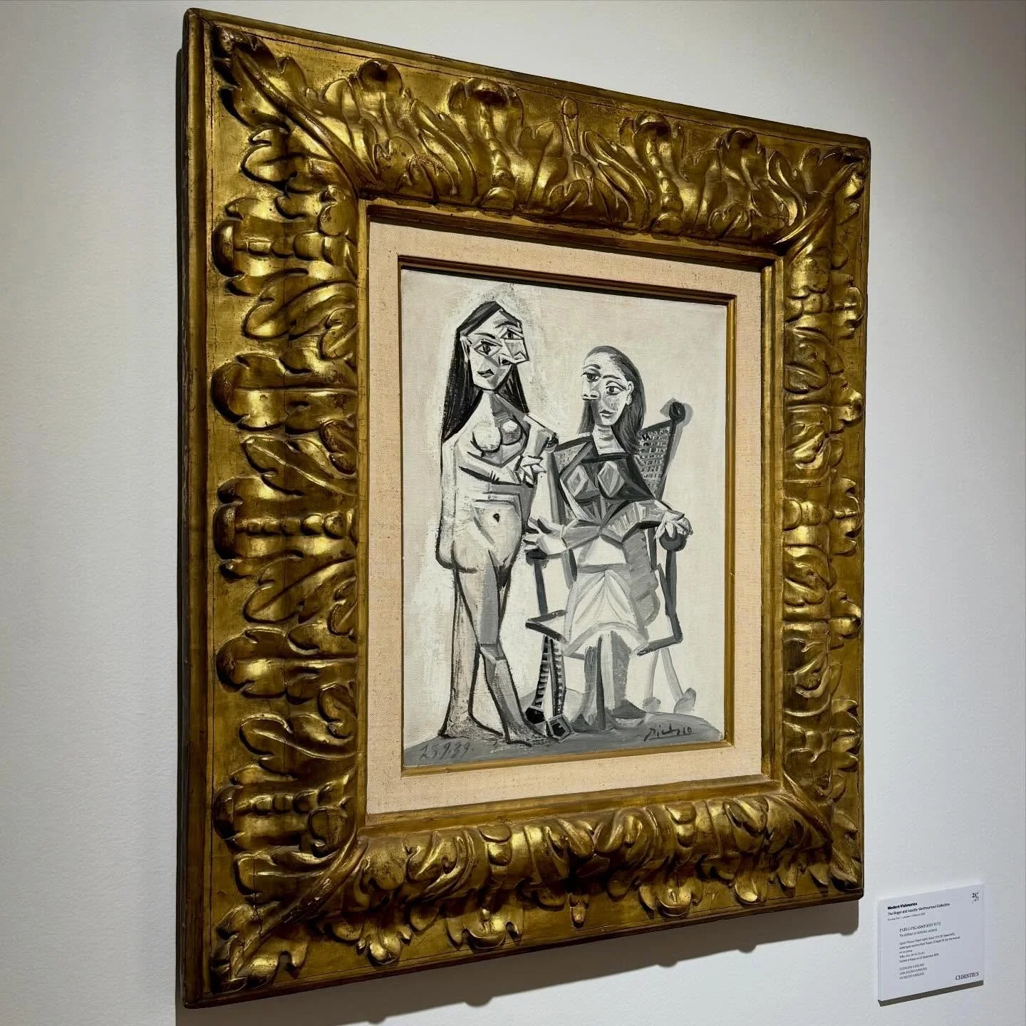 This week at auction: the main attractions are in London. I got to preview some of the material when it was on tour in New York, including this Picasso canvas at Christie&rsquo;s. What I love about this 1939 piece is that the grisaille, detail, and f