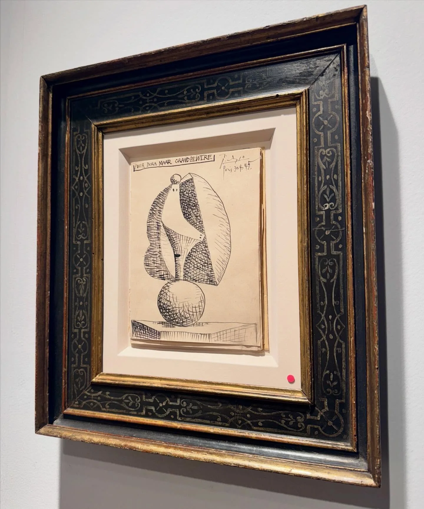 Too much fun at the prints and drawings fair opening last night, and I am thrilled to be sending this Picasso ink drawing from Jill Newhouse home with my client.