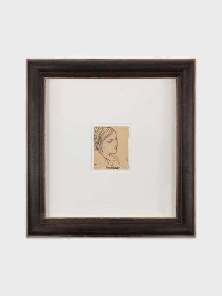 Pablo Picasso, Visage de Marie-Thérèse, 7 Avril 1936, Ink and pencil on cardboard, 5 7/8 x 4 3/4 inches (unframed), 24 x 22 3/4 x 2 inches (framed), $250,000
