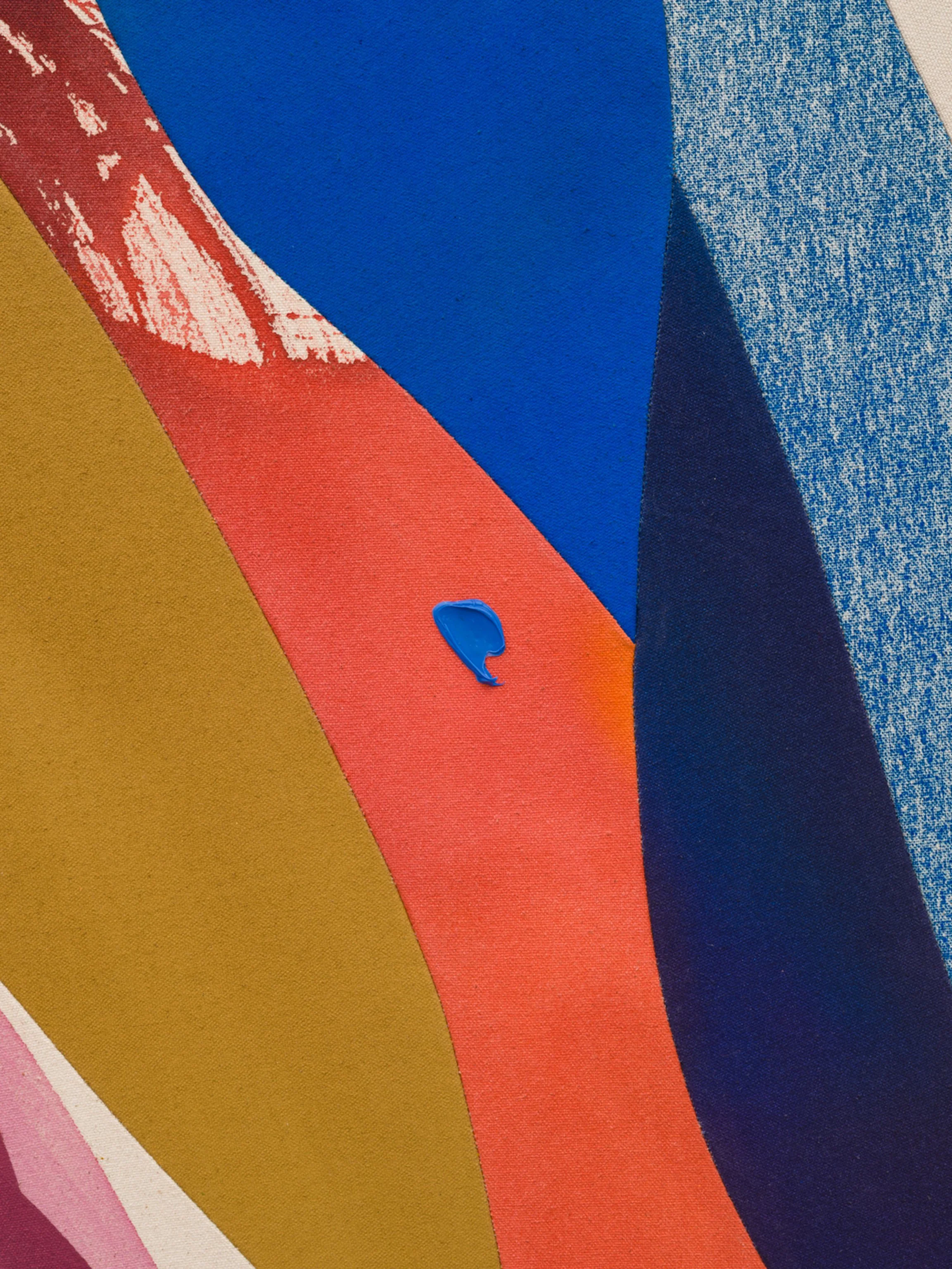 Heather Day, Twisting Magenta, 2025, Mixed media on canvas, 60 x 45 inches, $18,000 (Brussels) 