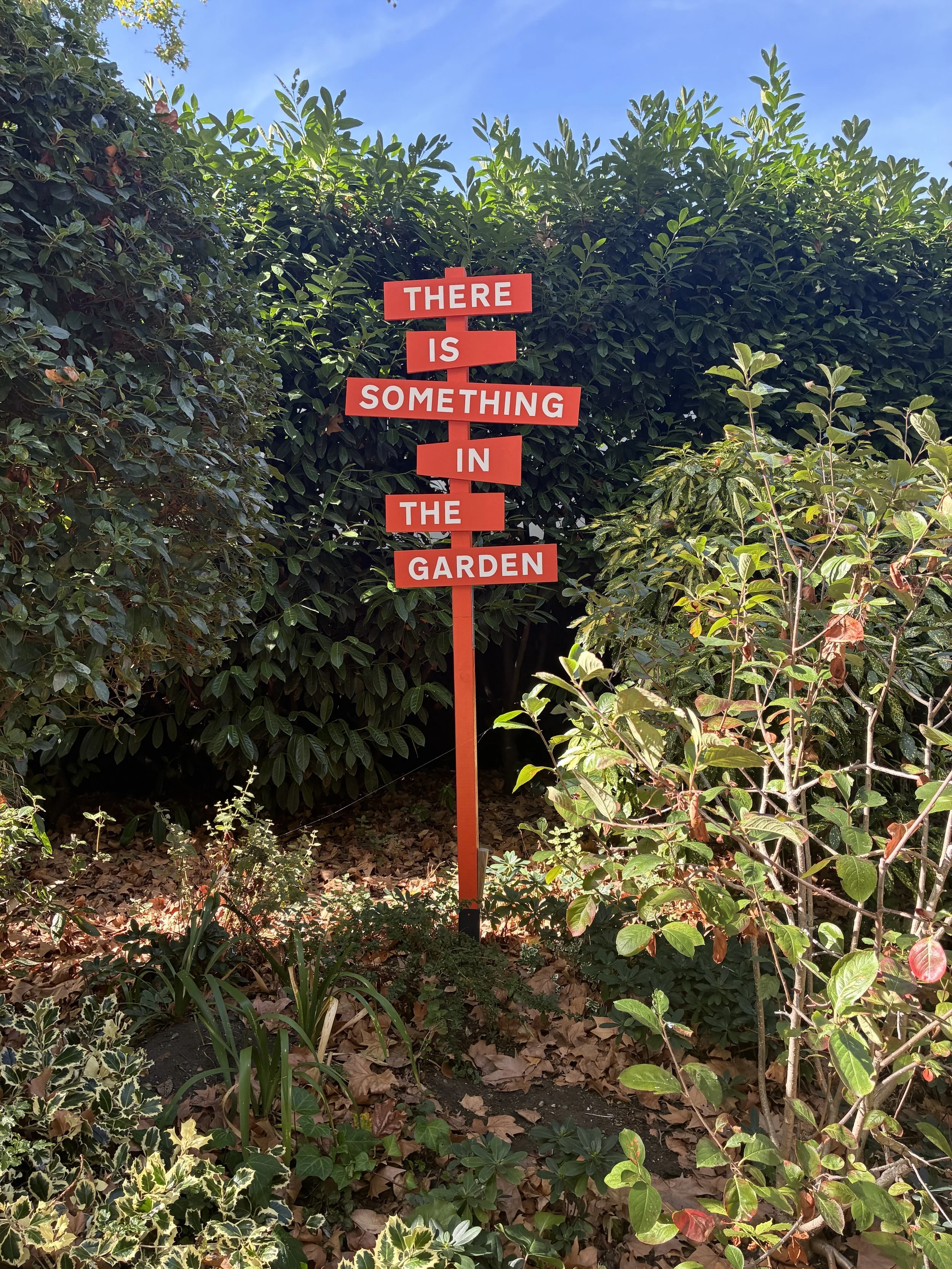 There is something in the garden