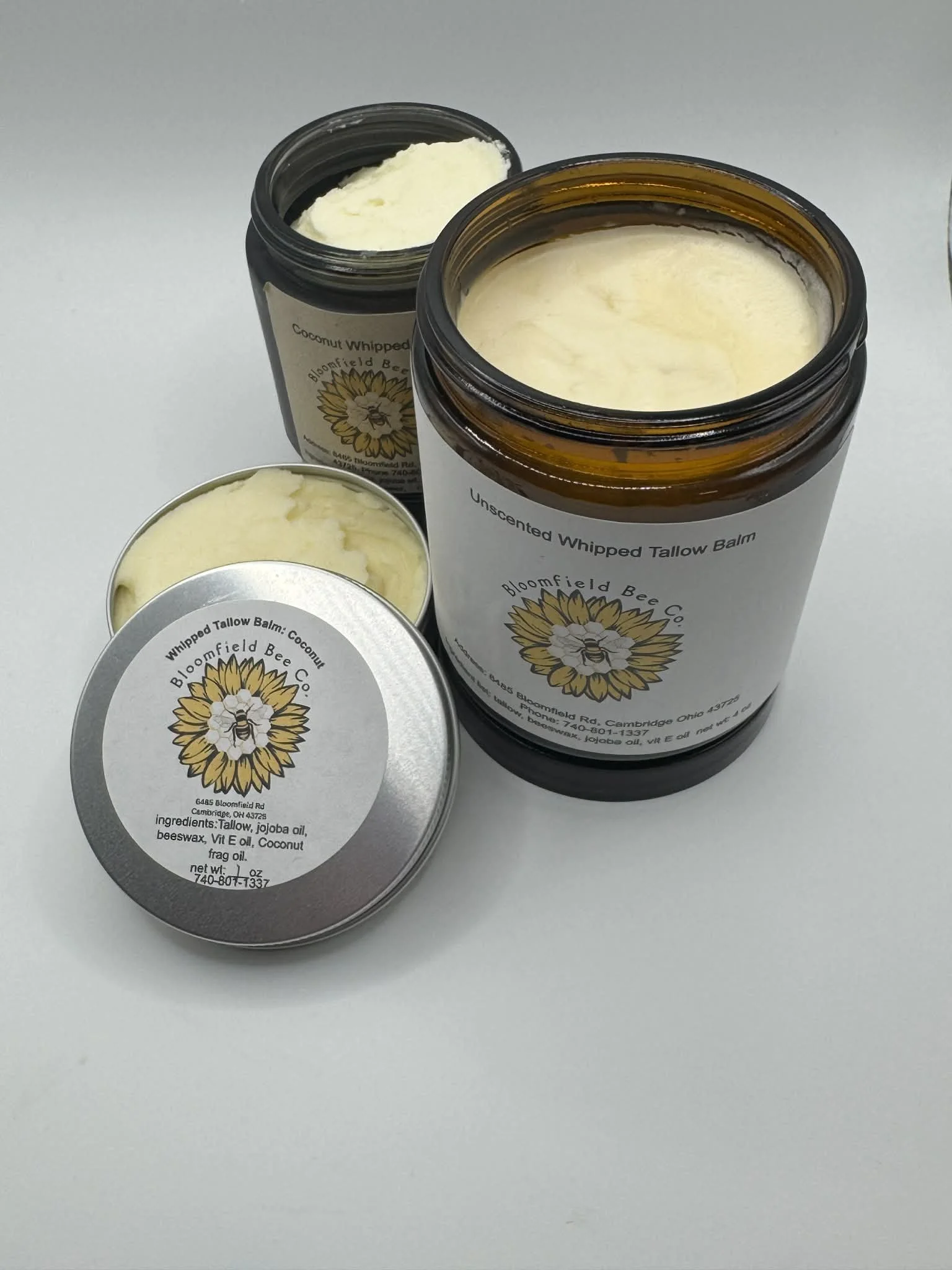 8oz jar Whipped Tallow Balm ( net wt 4 oz)