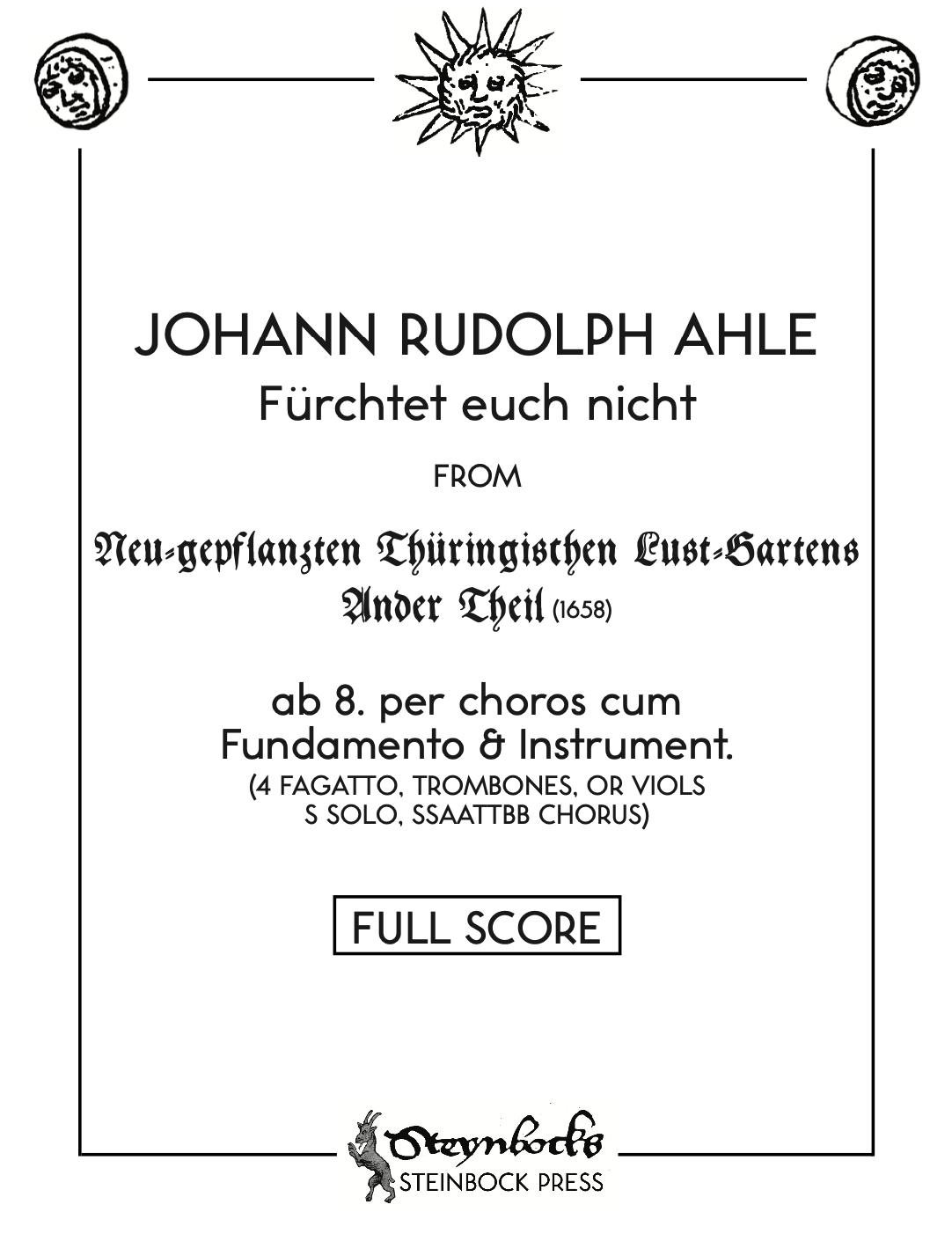 Ahle: Fürchtet euch nicht