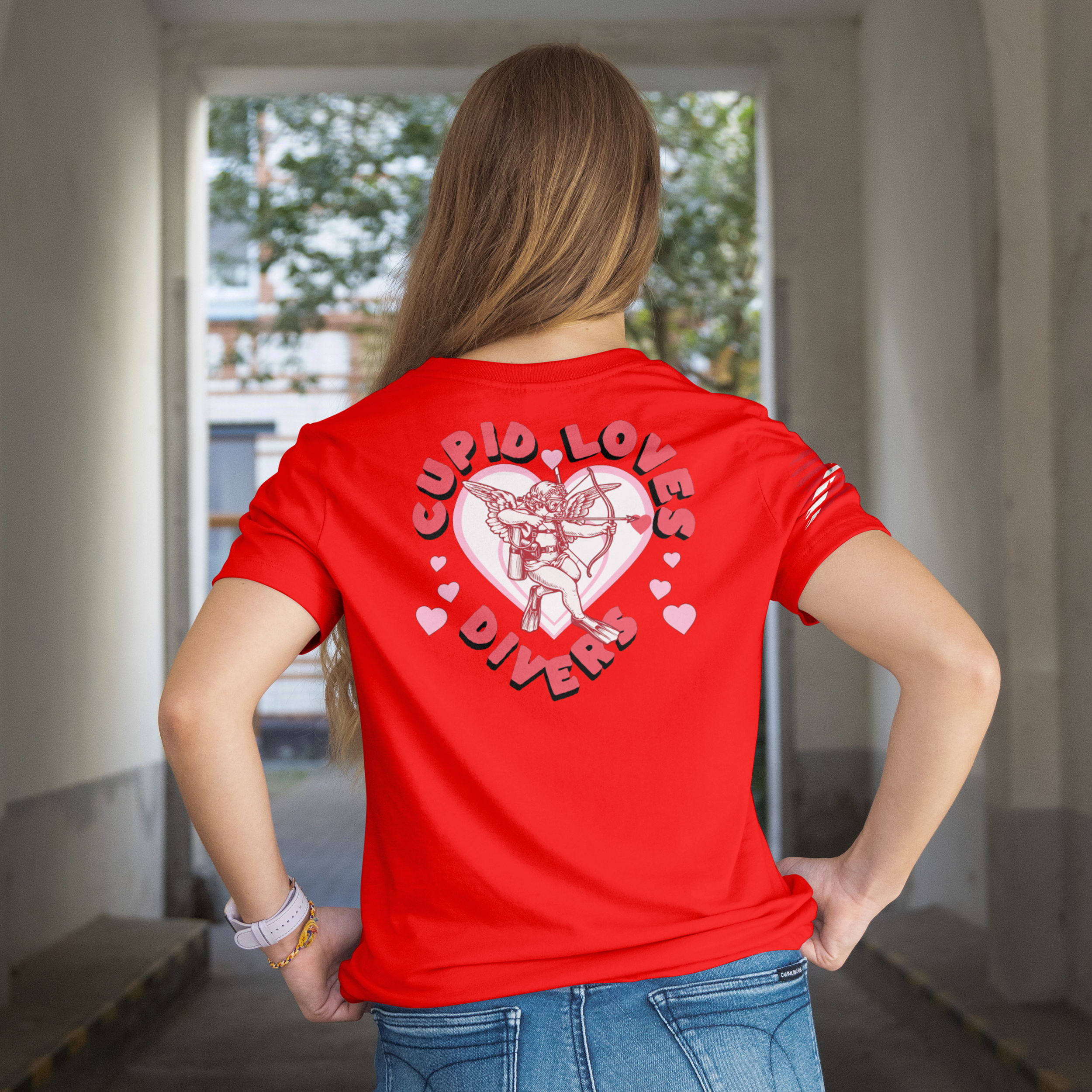 Cupid Loves Peace - Mockup model red rf.png