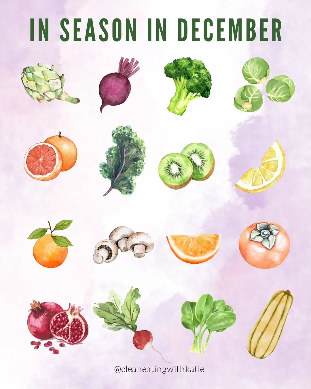 Happy #seasonalfoodsunday Friends! 

I have been loving beets lately, I&rsquo;ve got a couple of great beet recipes on my website.

So glad that pomegranates are still in season 😋 

What are your favorites on this list??

🎵 side note: had to choose