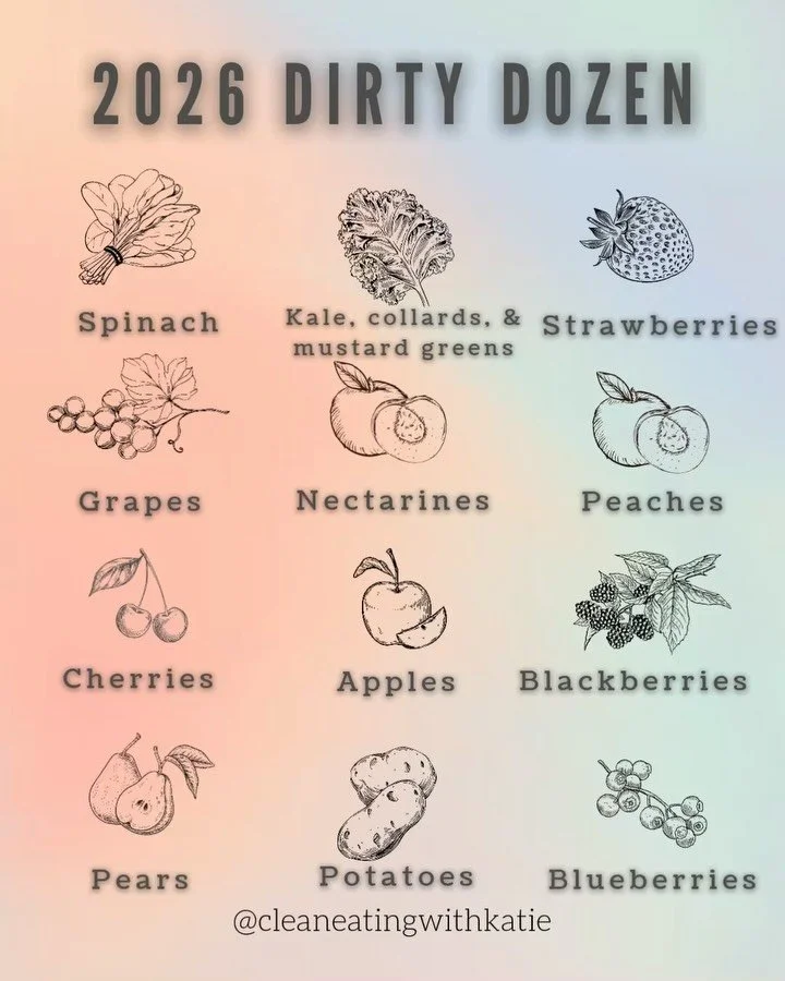 When first starting to make healthier choices, it can be overwhelming. So many areas to reevaluate and often times healthier choices cost more. Whenever I&rsquo;m advising clients to start opting for organic produce, I always share @environmentalwork