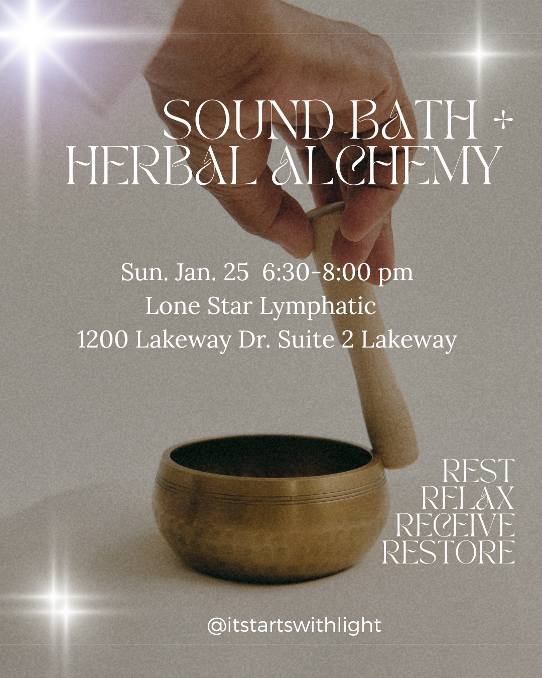 Jan 25 2026 Sound Bath Lakeway Texas