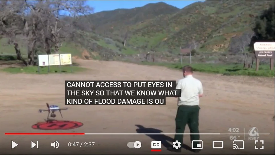 Vision Aerial Drones Used to Assess Storm Damage in Los Padres National Forest