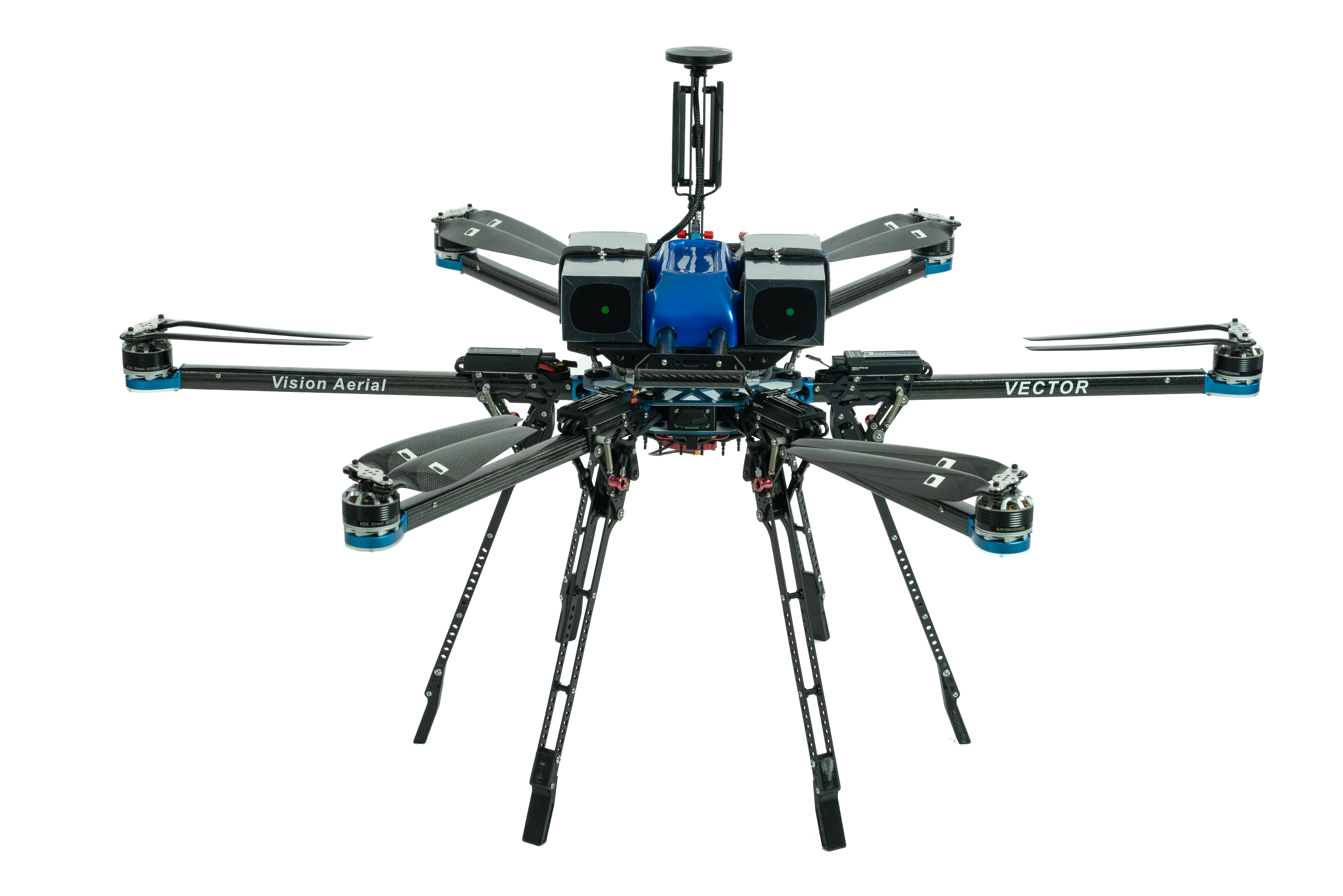 Studio shot of the Vector head on