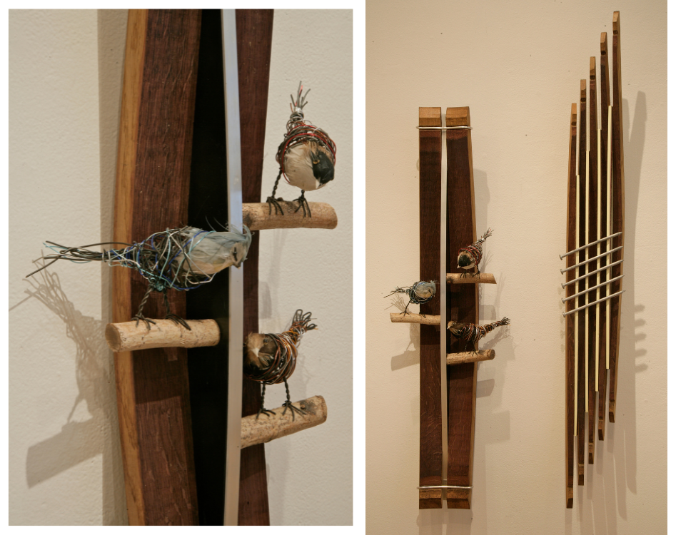 Chas Blackford, Jonqui's Birds, 2023 and Five Nails, 2022