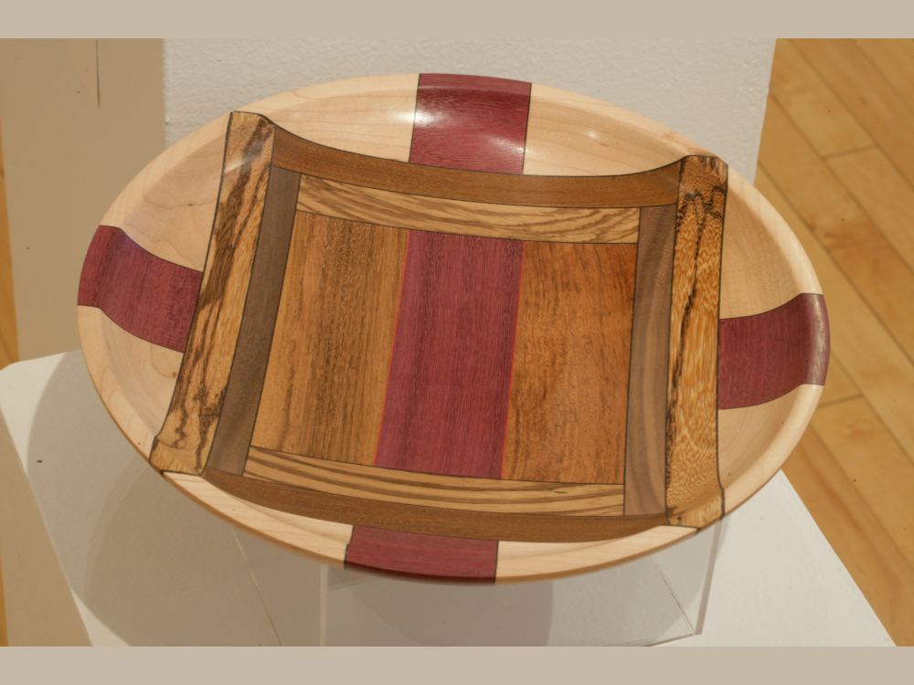 Stephen Kyle, 12” Mixed Wood Platter, 2025