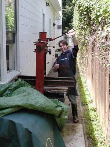 Step 8. Pumping out the excess water.