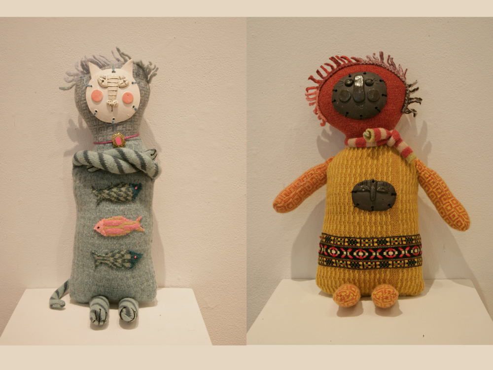 Stephanie F Moore, cat, 2025, and Evelyn, 2005