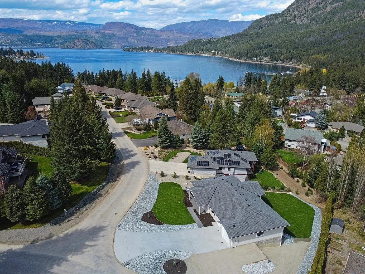 Residential landscaping project in Blind Bay BC