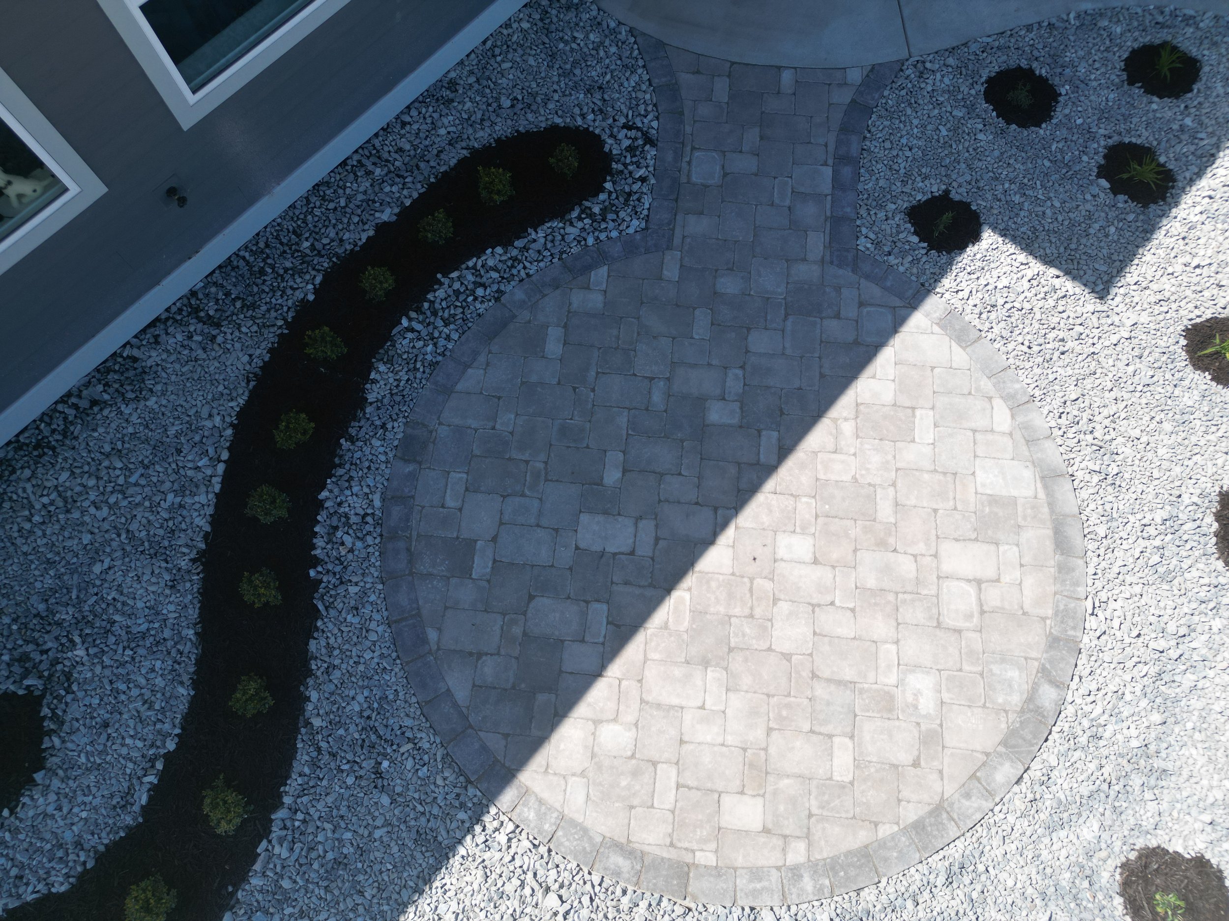 Custom paver patio installation completed by Monarca Landscaping in Salmon Arm BC