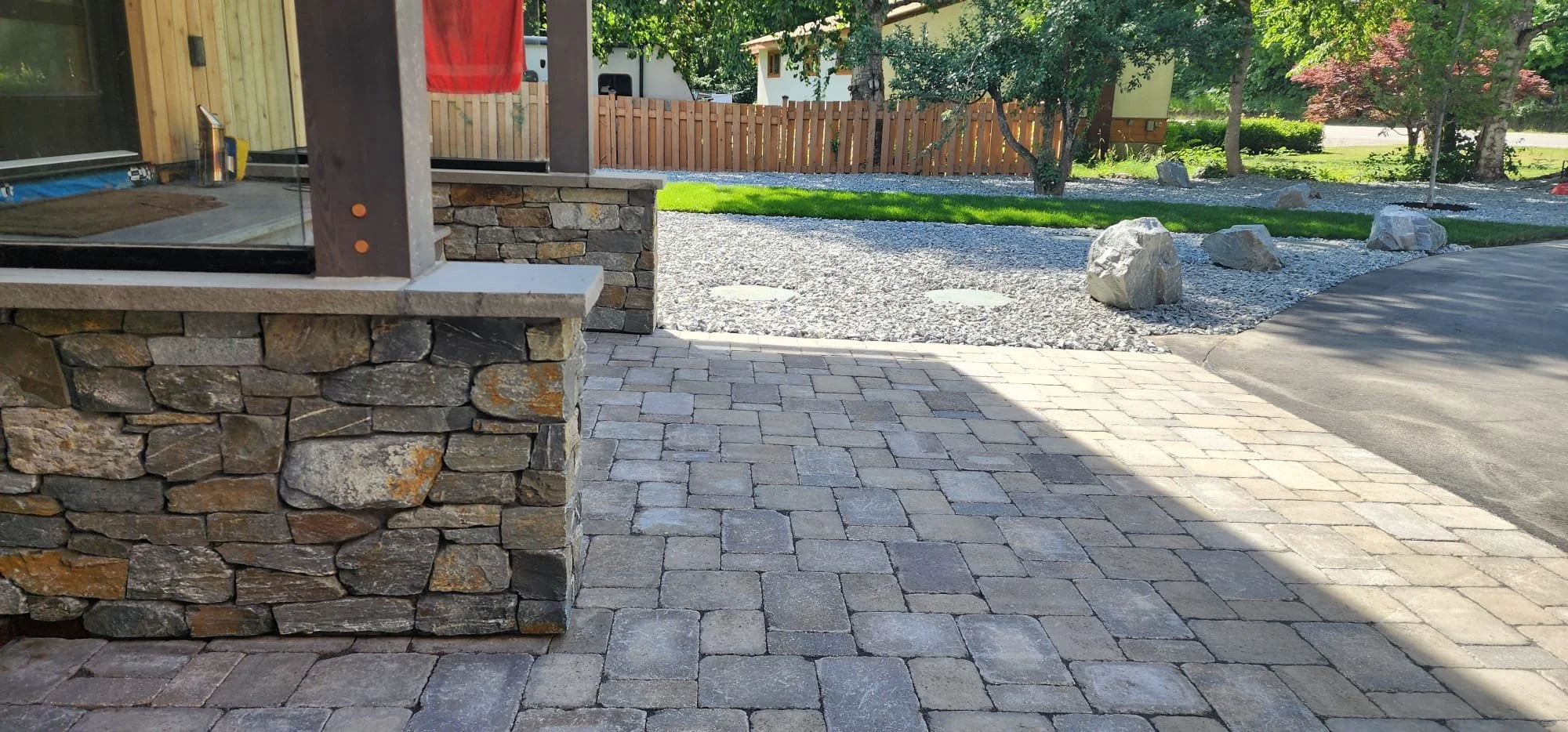Premium paver patio design in Armstrong