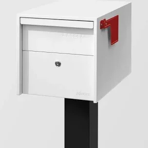 Adoorn locking Mailbox Small White.webp