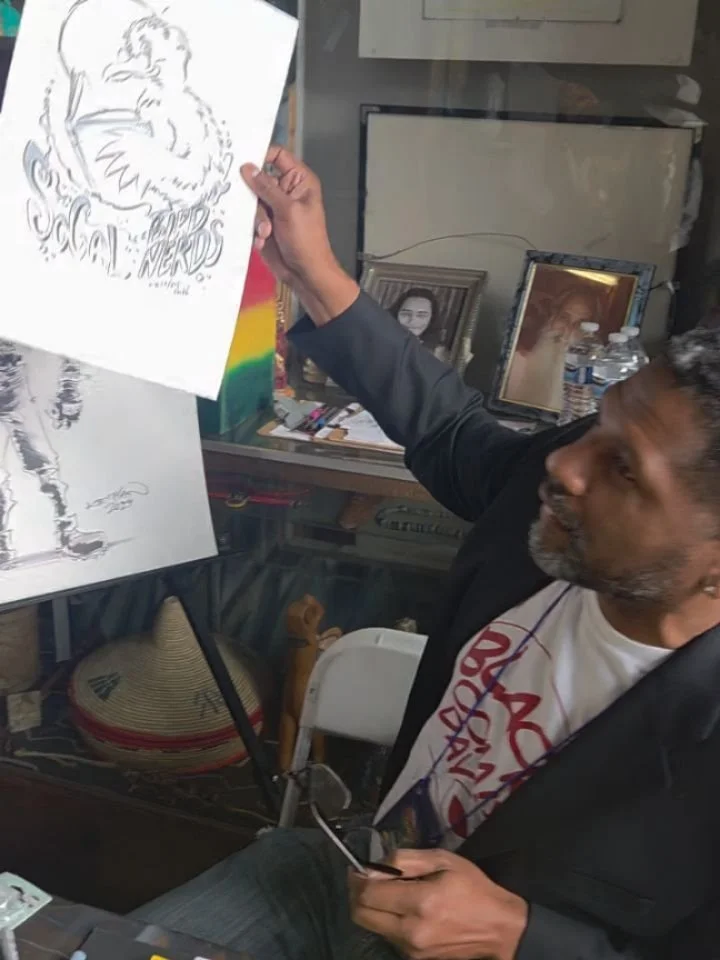 Y'all! 
Huge thank you to @kjkidcom for creating this custom comics art for us (meaning all of us bird nerds) at the 8th @blackcomixday Weekend at @worldbeatcenter 

Comix &times; Nerds &times; Birds 

It is because of him and @makedadread that this 