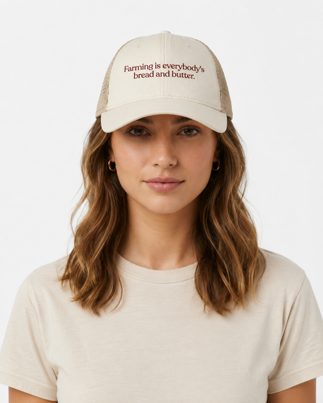 Farming Is Everybody's Bread and Butter | Embroidered Trucker Hat