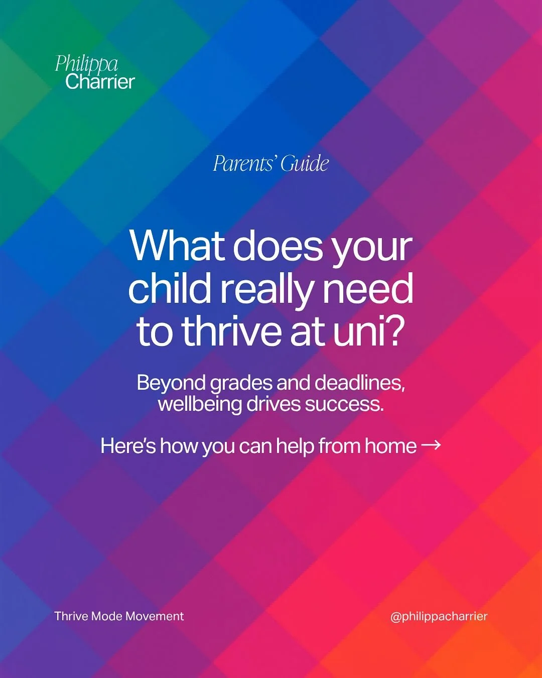 Your support sets the tone for how your child looks after themselves at uni. When you model balance, they&rsquo;re more likely to do the same. 💕

🌻 Try this:
✔️ Ask gentle questions about sleep, meals, and routines
✔️ Celebrate friendships, not jus