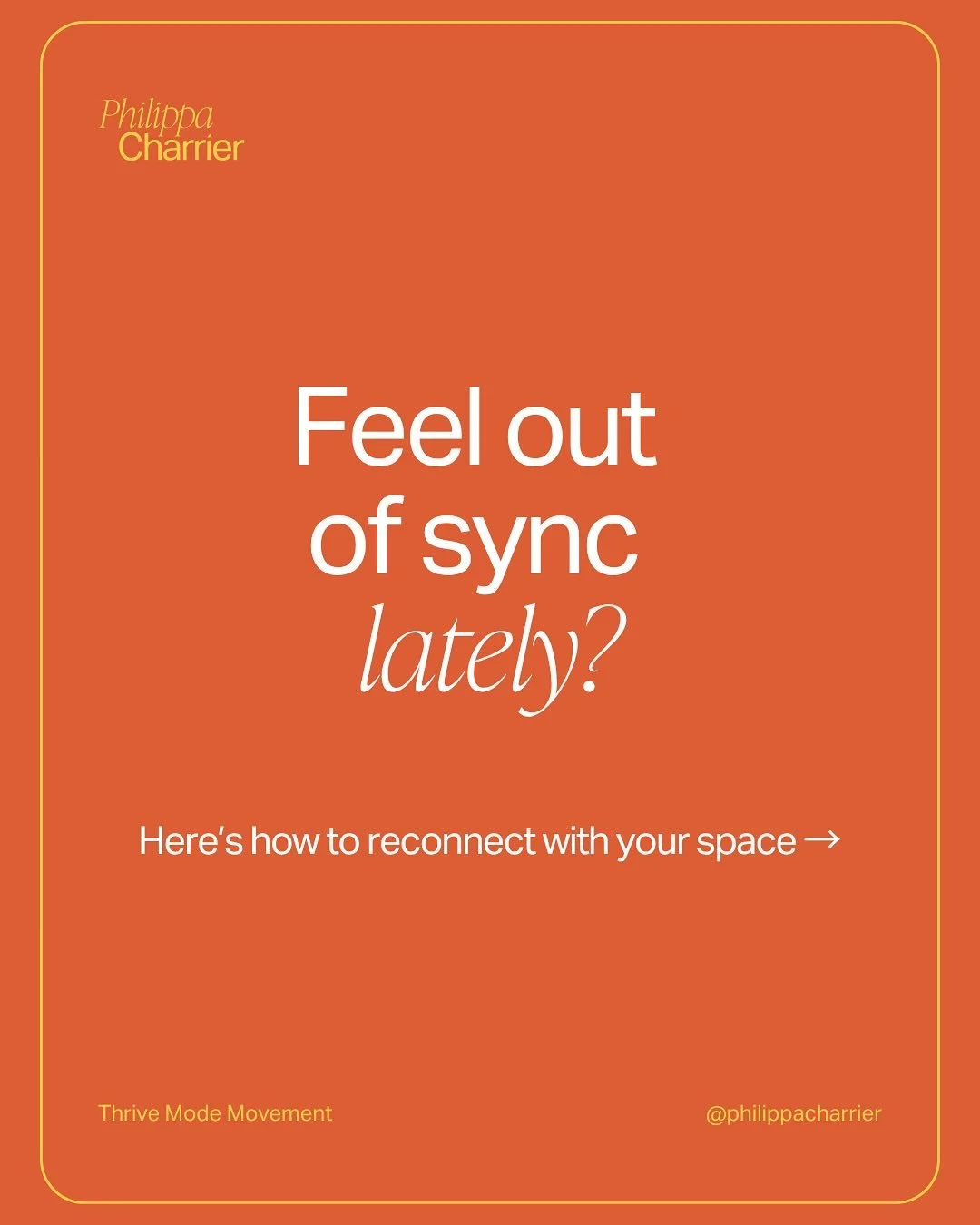 Connection isn&rsquo;t only about people, it&rsquo;s also about place. 🌿

🪴 Add something living to your space
🧽 Clear clutter to calm your mind
🌞 Work near light to boost focus
When your space feels good, you do too.
📲 Follow @philippacharrier 