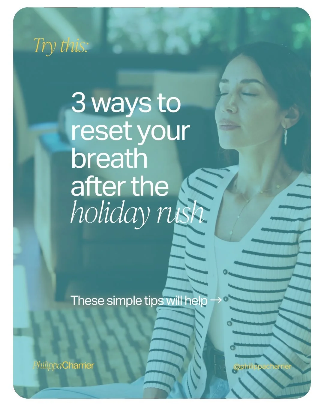 Boxing Day is the perfect slow-down moment, the rush has passed, and your body finally has space to breathe.

🌬️ Take longer exhales to unwind
🚶&zwj;♀️ Get a few minutes of fresh air
💆&zwj;♂️ Drop your shoulders as you breathe

A calmer breath bri