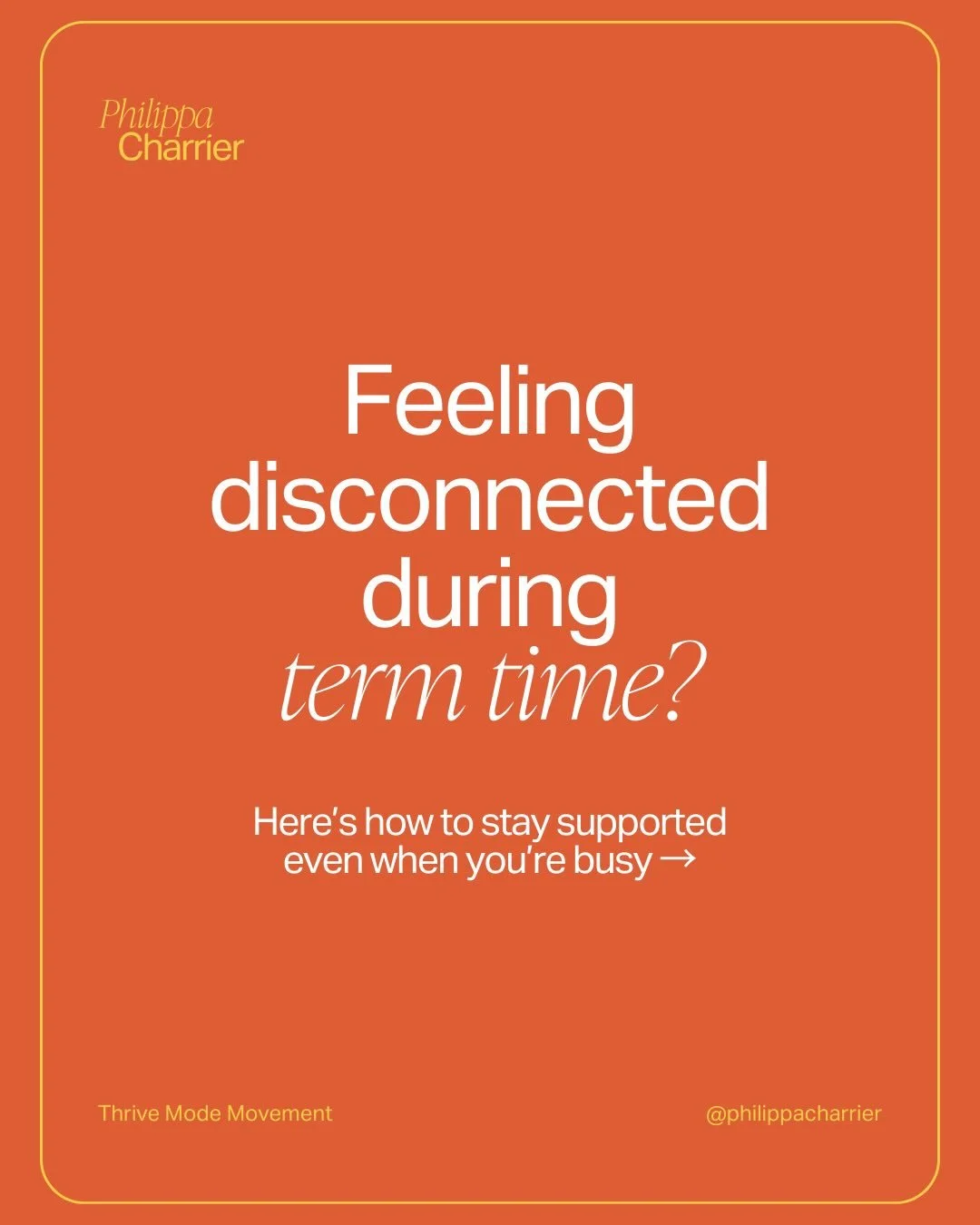 When deadlines stack up, connection can start to slip. 💬
Staying supported does not require more time, just small moments that fit into your routine.

📱 Quick messages still count
☕ Shared routines build support
🤝 Early connection helps

Support m