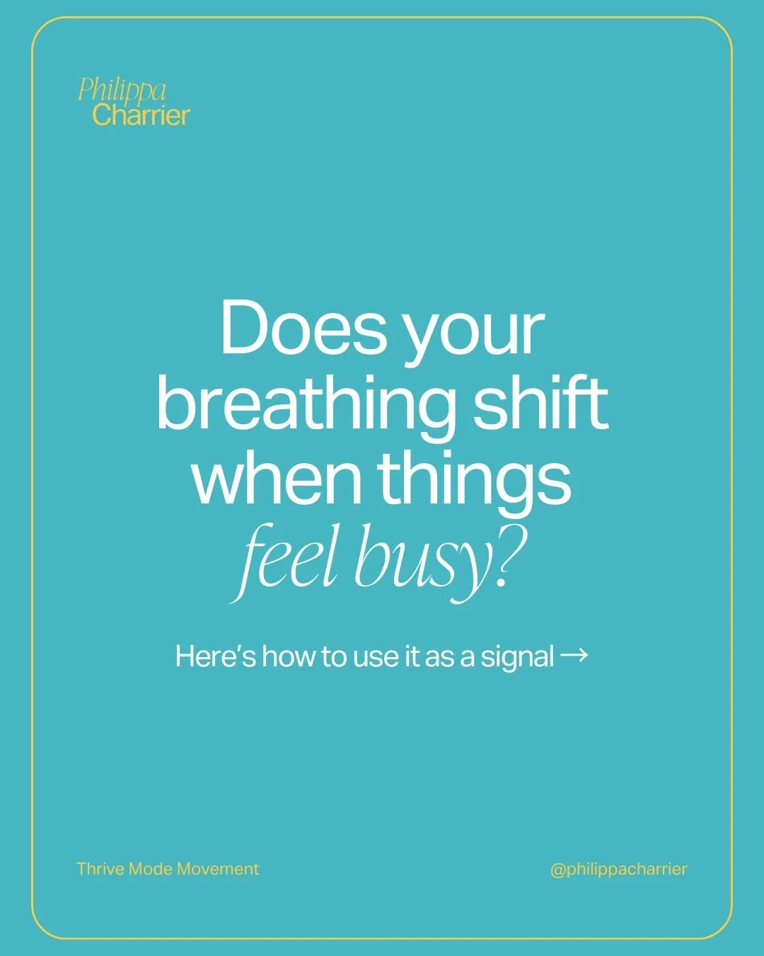 Your breathing responds to your day before your mind catches up. 🌬️
Instead of trying to control it, noticing changes can help you recognise when something needs adjusting.

👀 Awareness builds insight
🧠 Context explains the shift
🔄 Small changes 