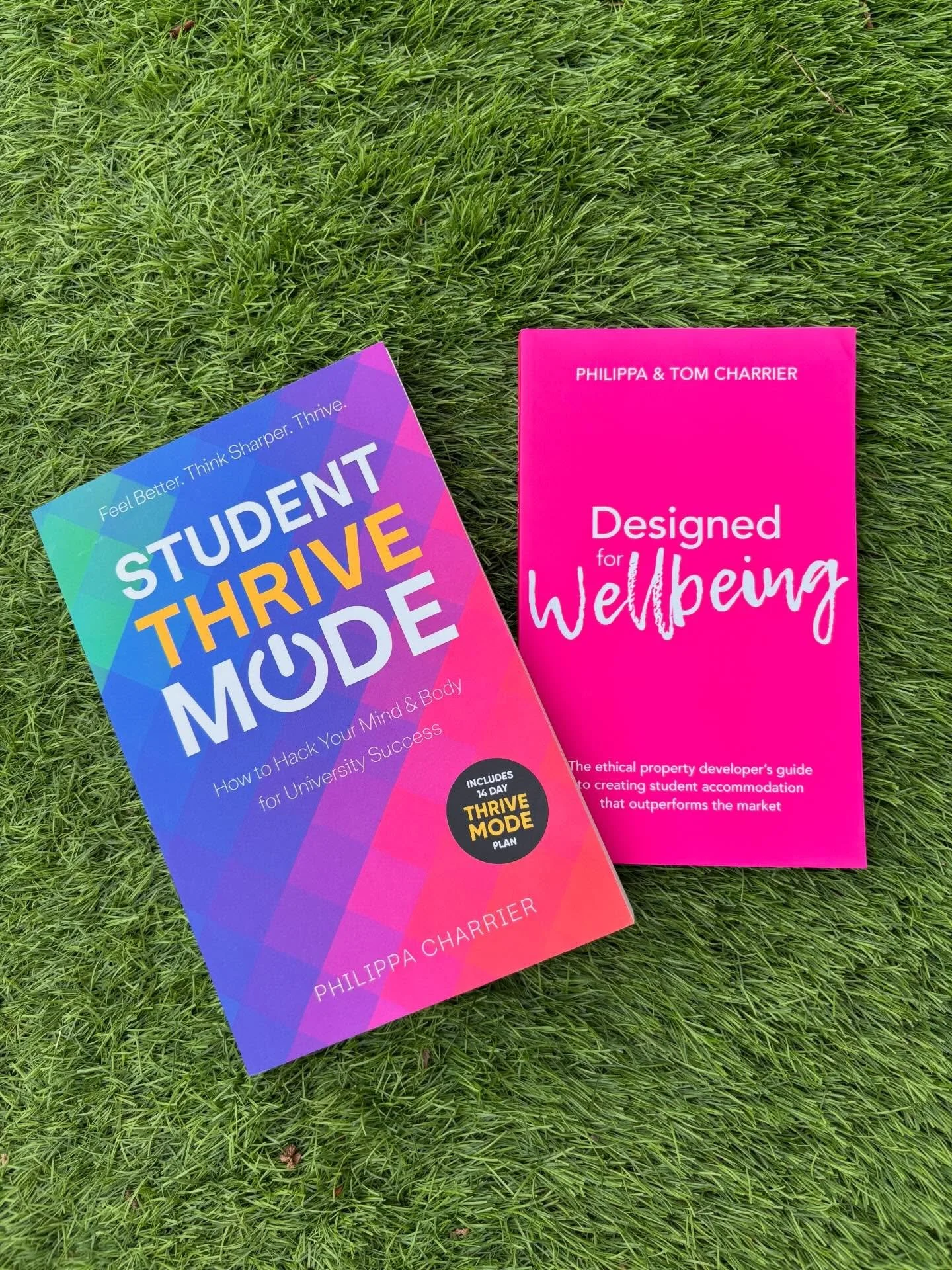 Sunshine, fresh air, and a little reminder of why I started this journey ☀️

Two books. One mission.

Student Thrive Mode helping students take control of their mind, body, and university experience.

Designed for Wellbeing rethinking the spaces they