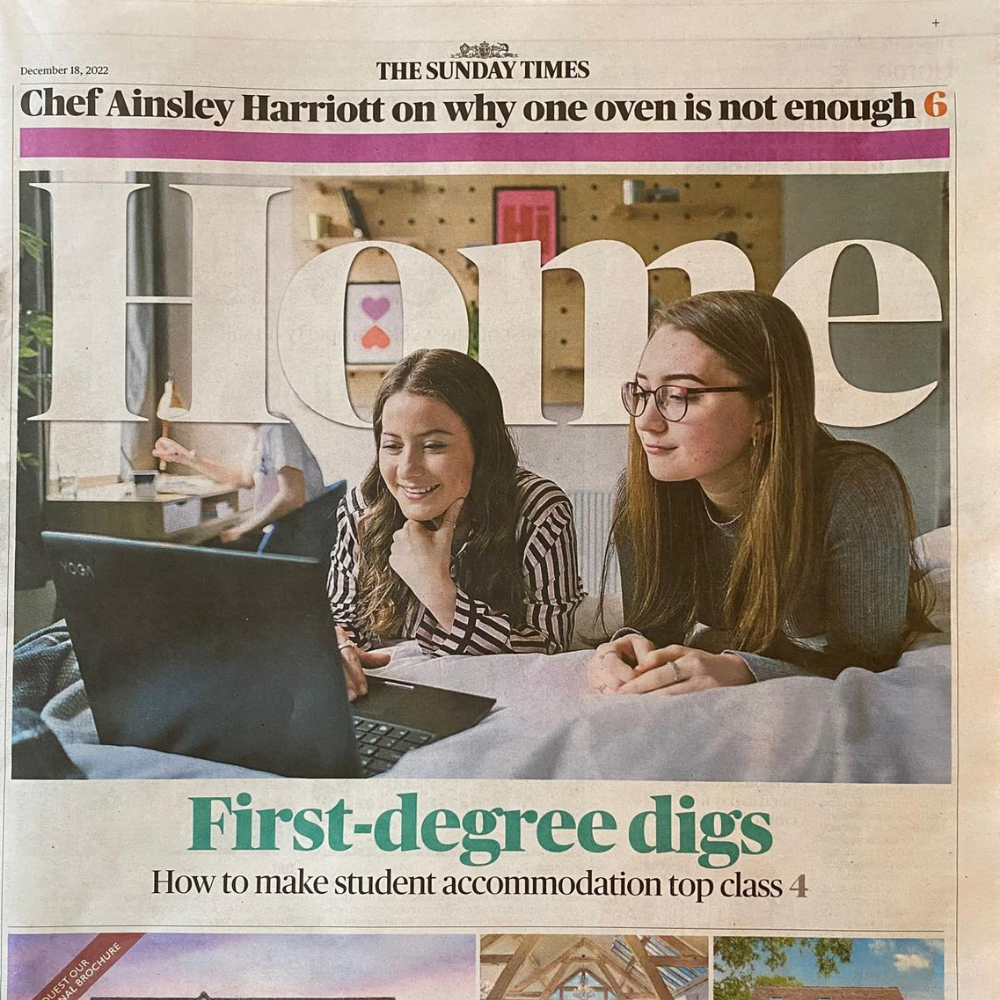 University Challenge: How do you create student accommodation which will make the occupants healthier and happier? A sitting room is one solution.