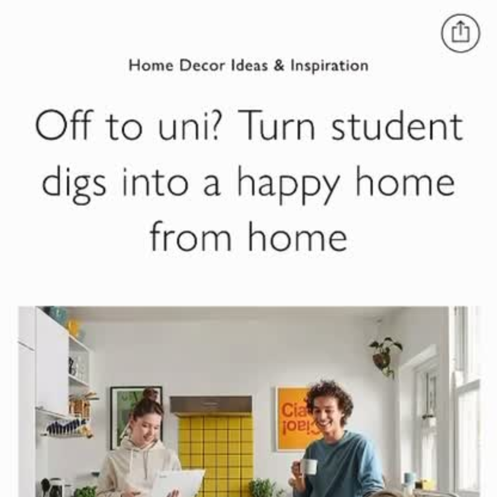 Off to uni? Turn student digs into a happy home from home