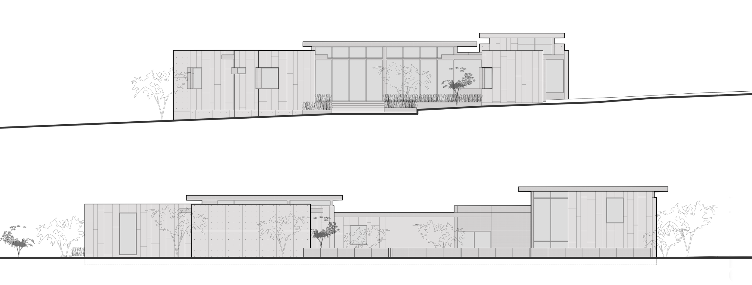 Luxury sedona residence architectural elevation
