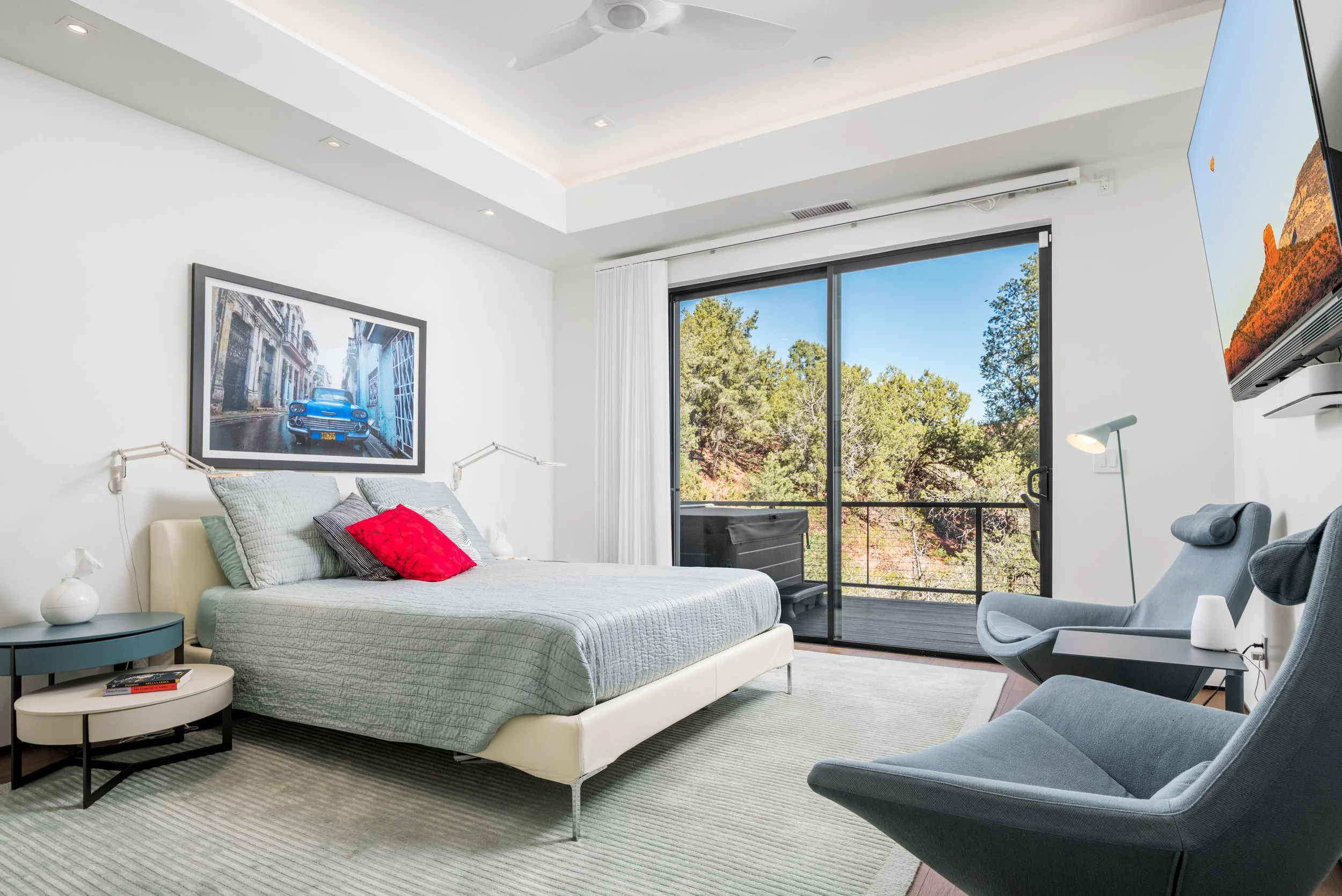 luxury custom home indirect lighting light cove cozy sedona bedroom