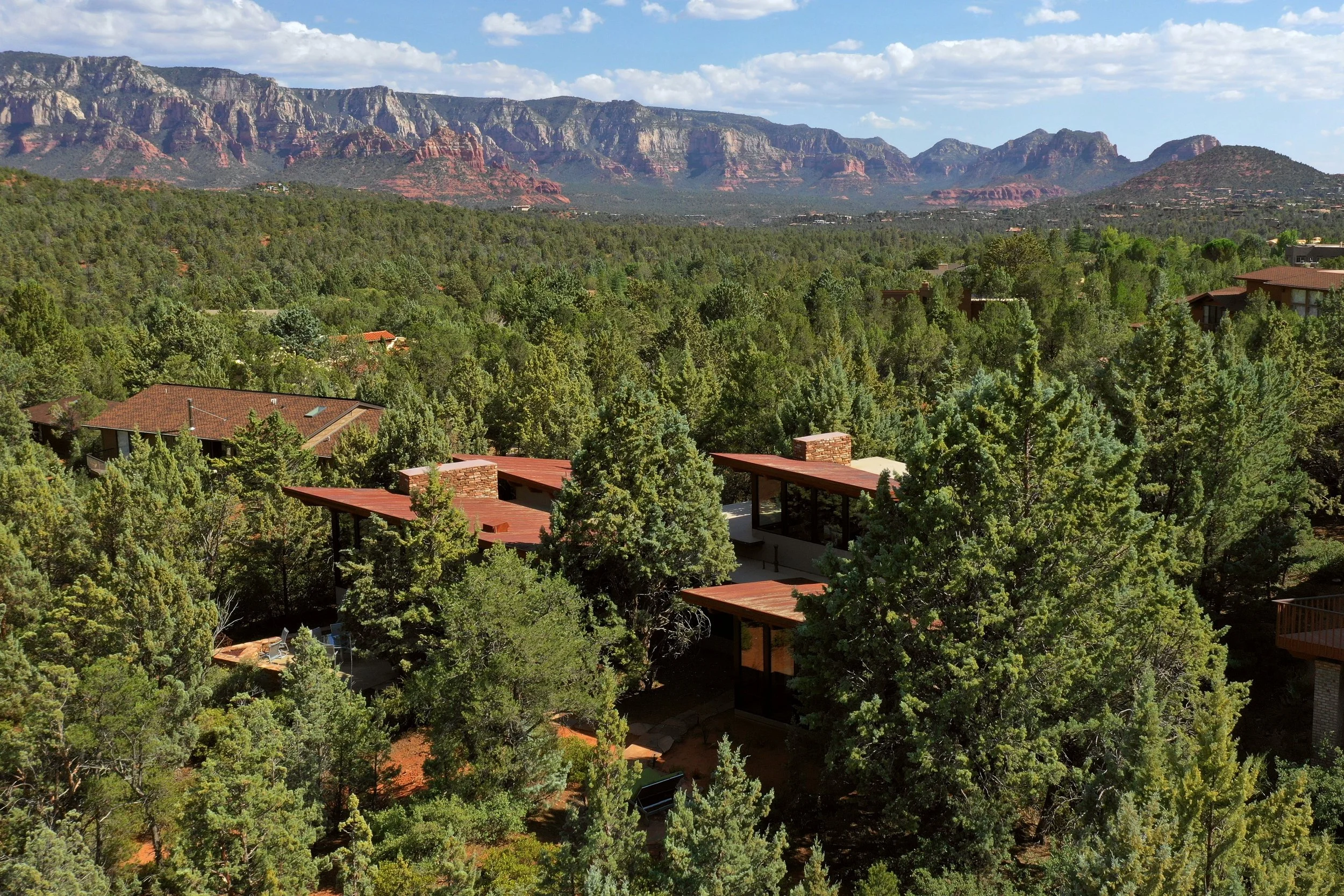 Sedona arizona residential architecture contemporary prairie style