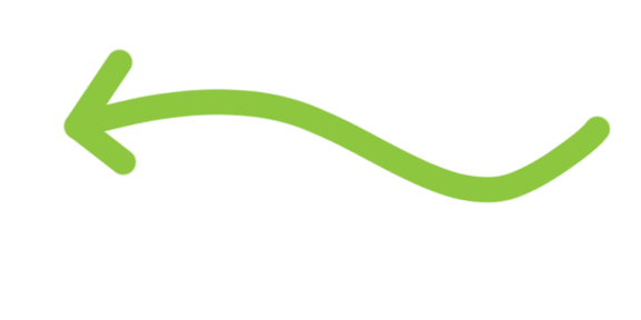 Green arrow curving to the left.