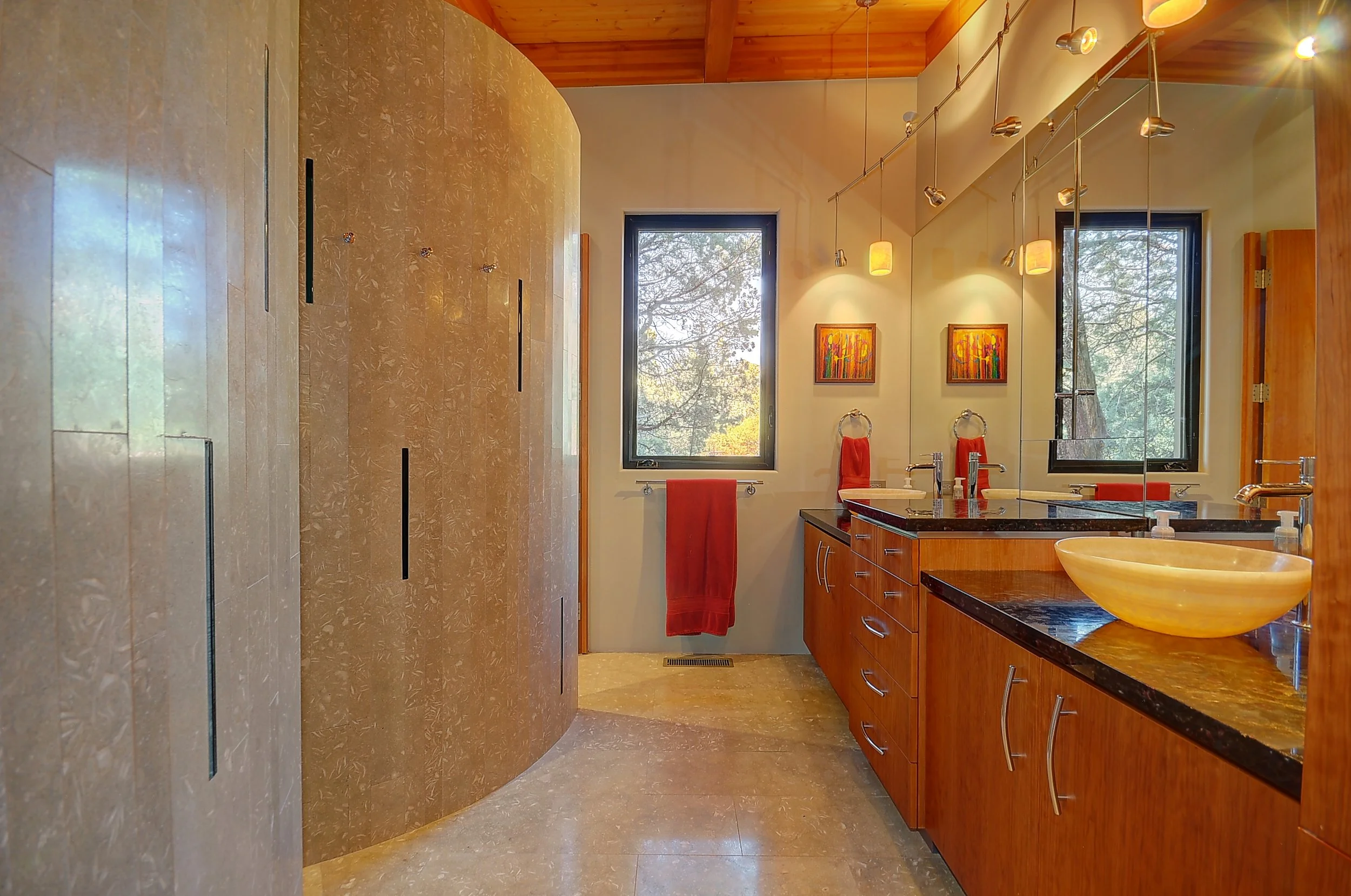 Craftsman custom cabinetry master bathroom inspiration private residence sedona arizona