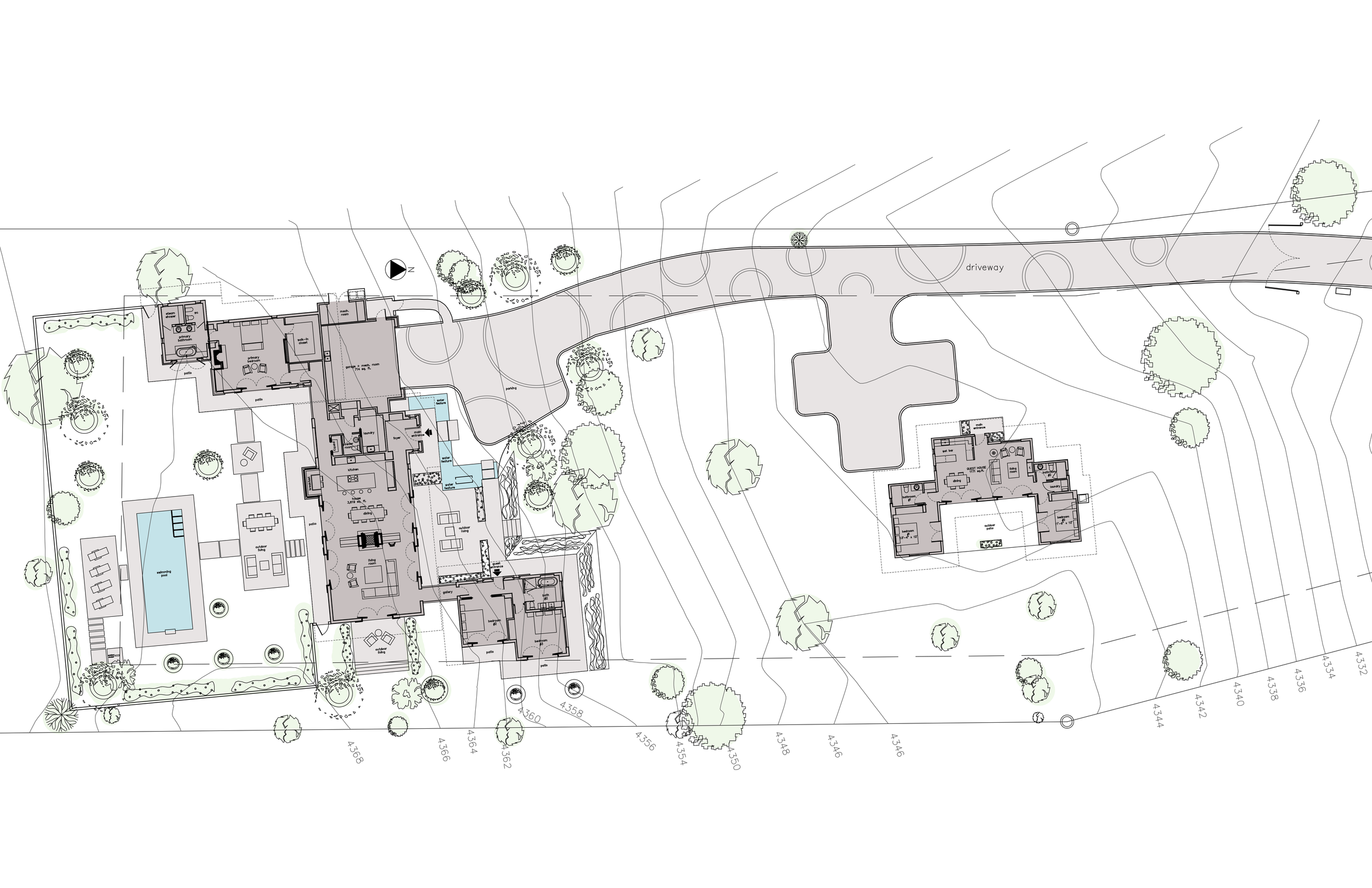 architectural drawing schematic floor plan site plan