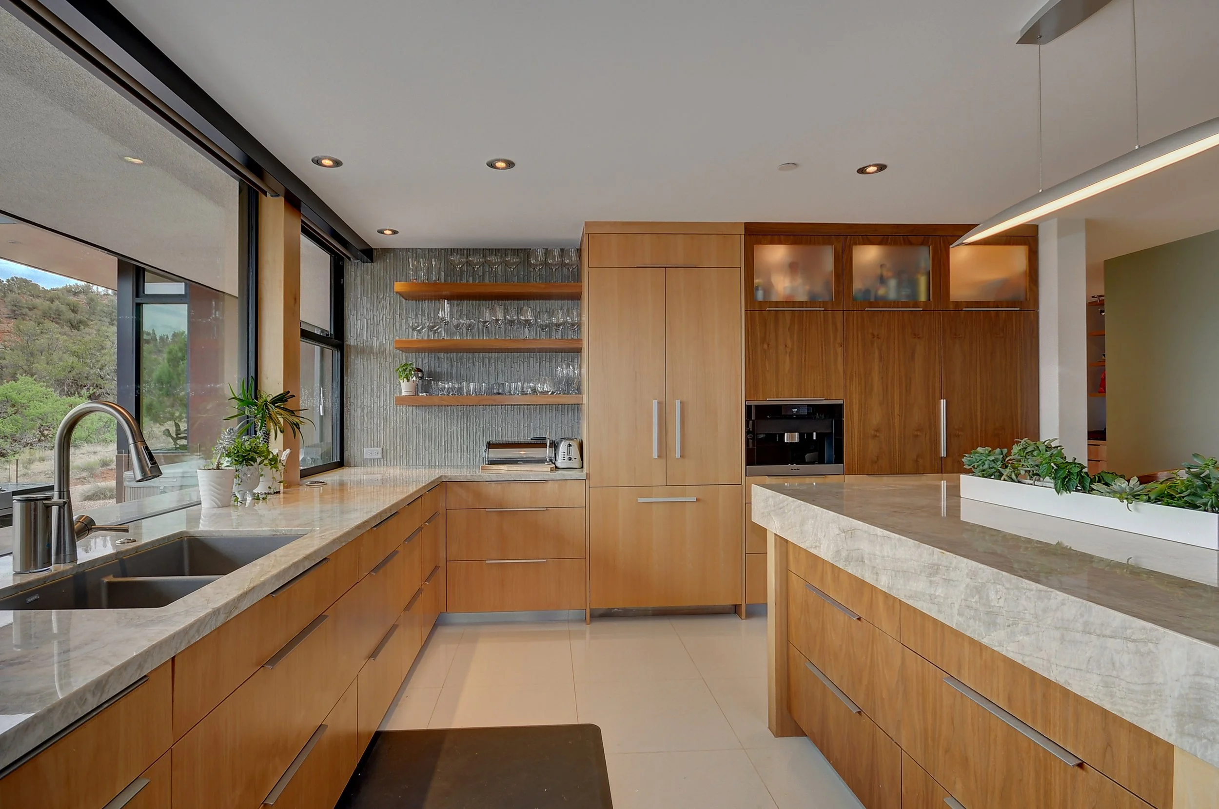 custom private residence contemporary kitchen custom hardwood casework