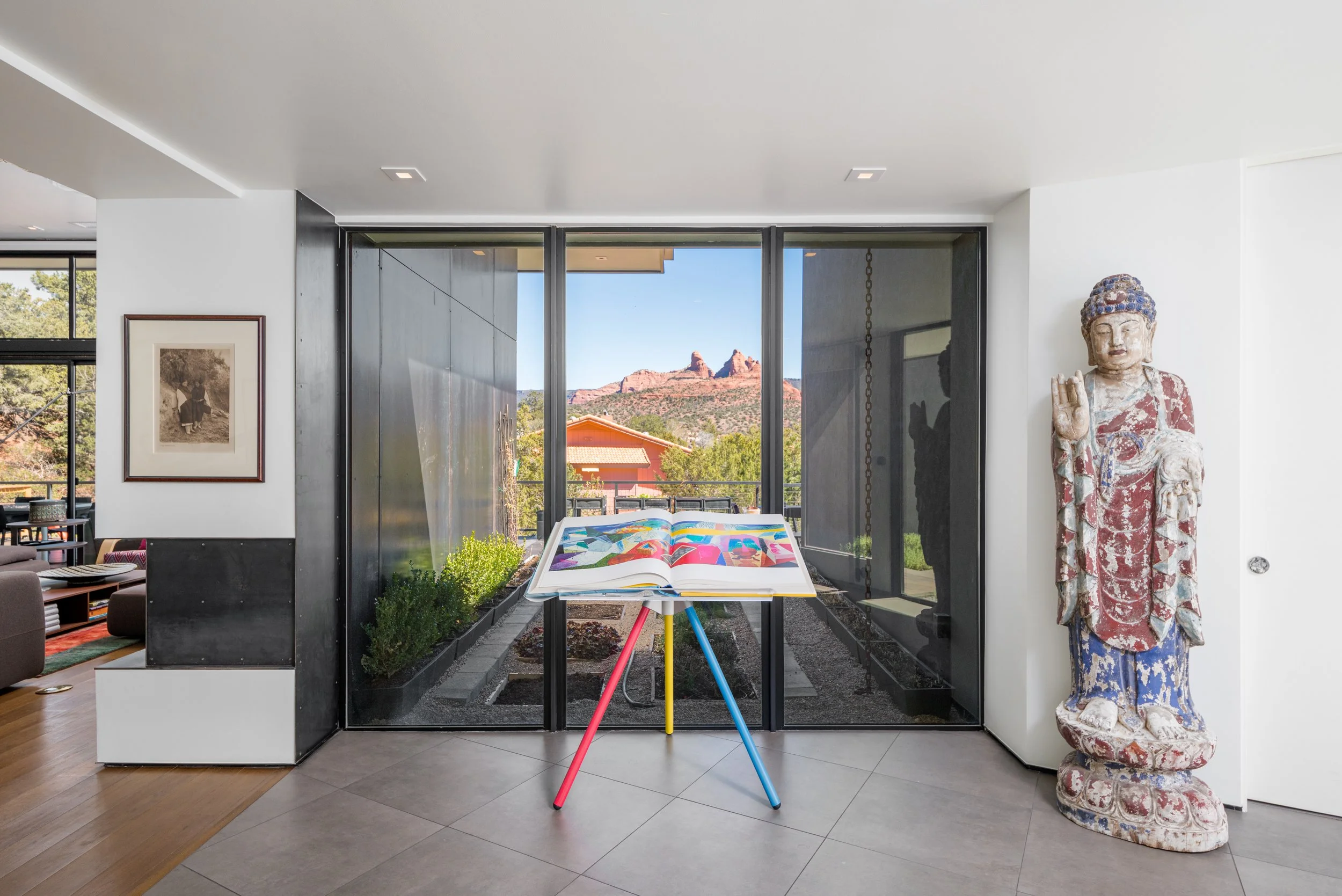 contemporary sedona home private art collection