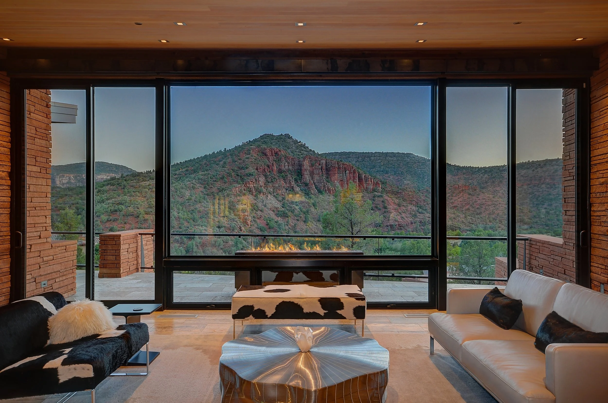 Southwestern interior living space modern furnishing