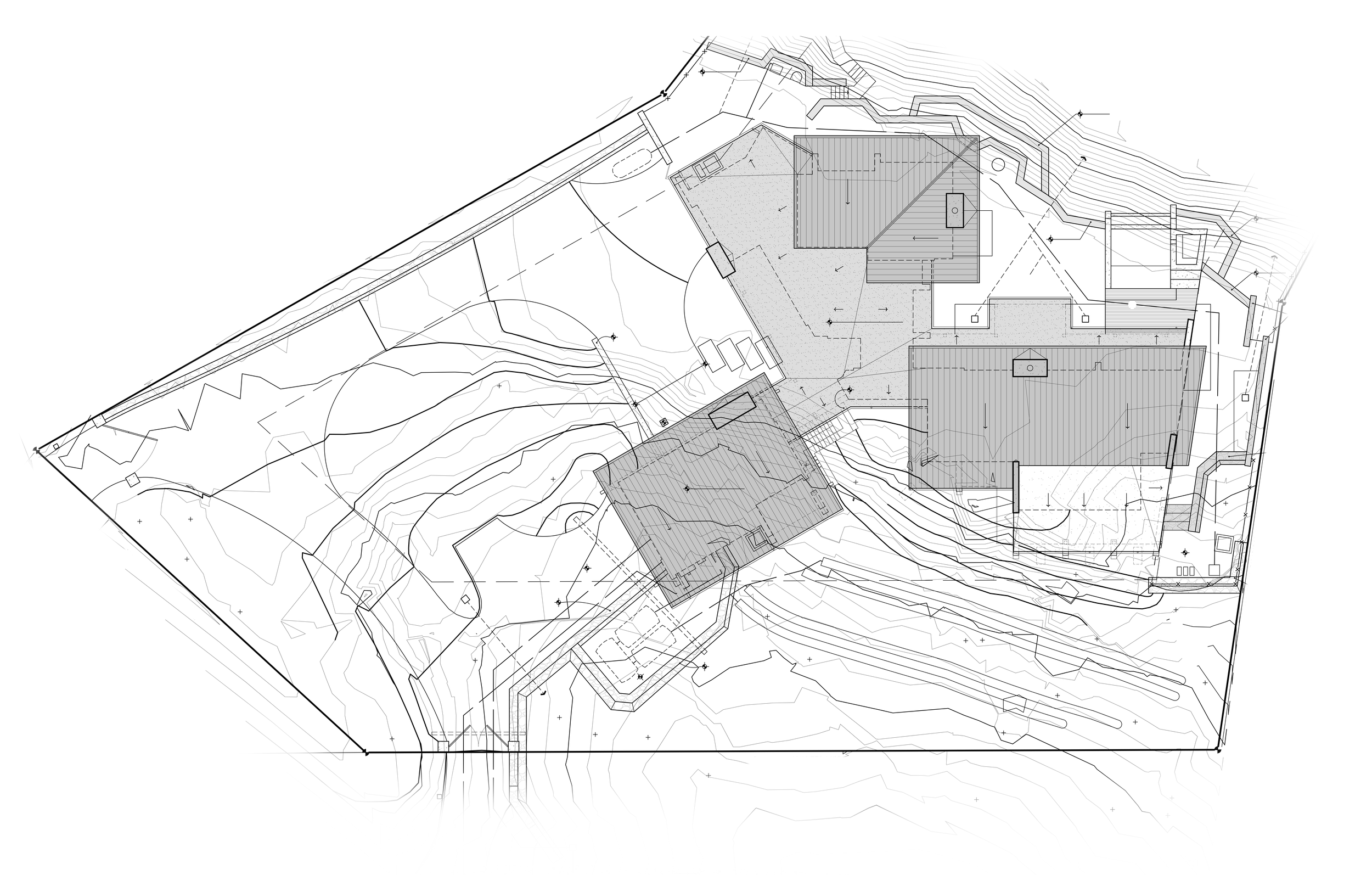 Architectural site plan private residence sedona arizona