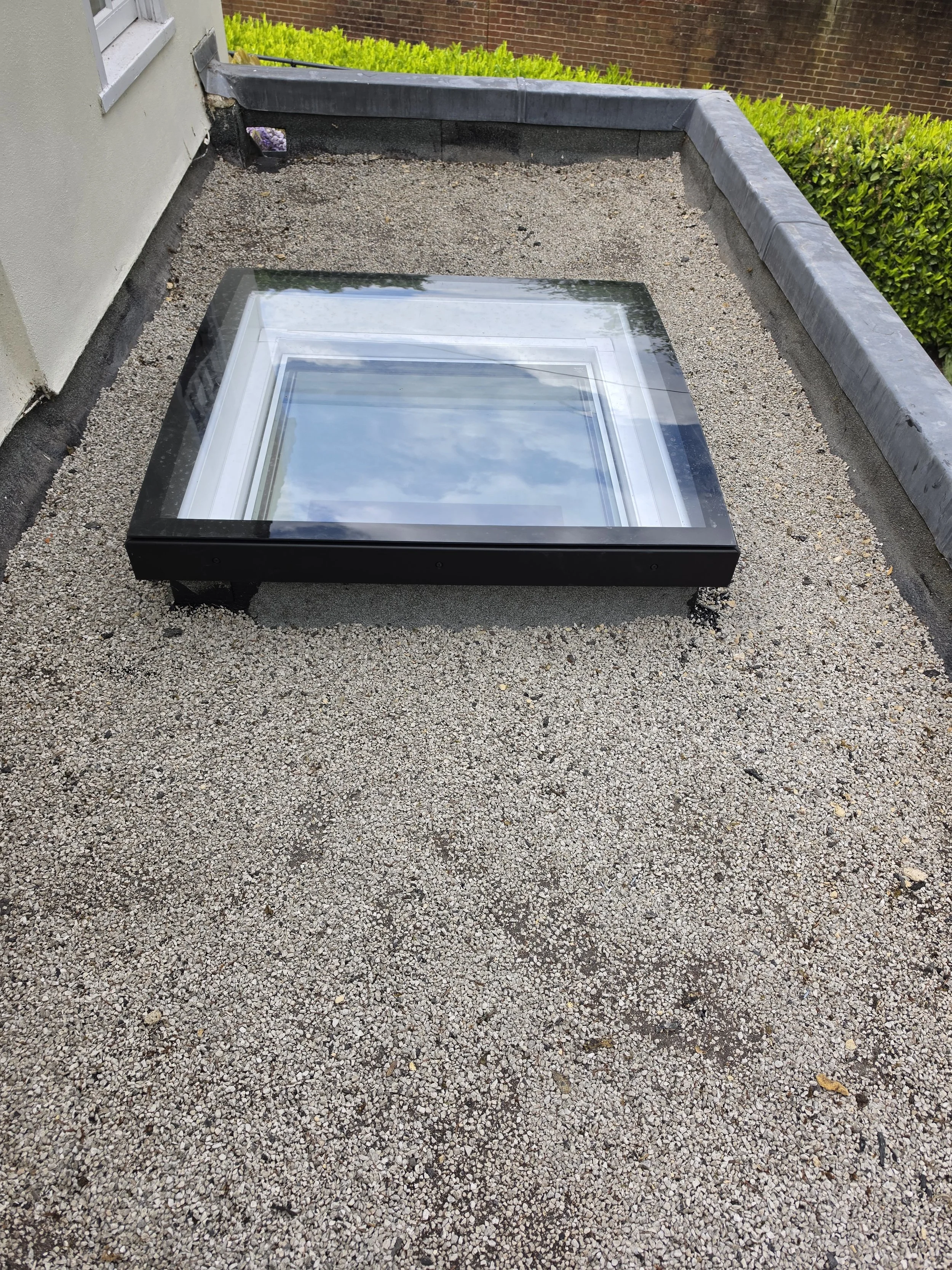 Velux flat-roof rooflight on a kitchen renovation in Winkfield, near Ascot