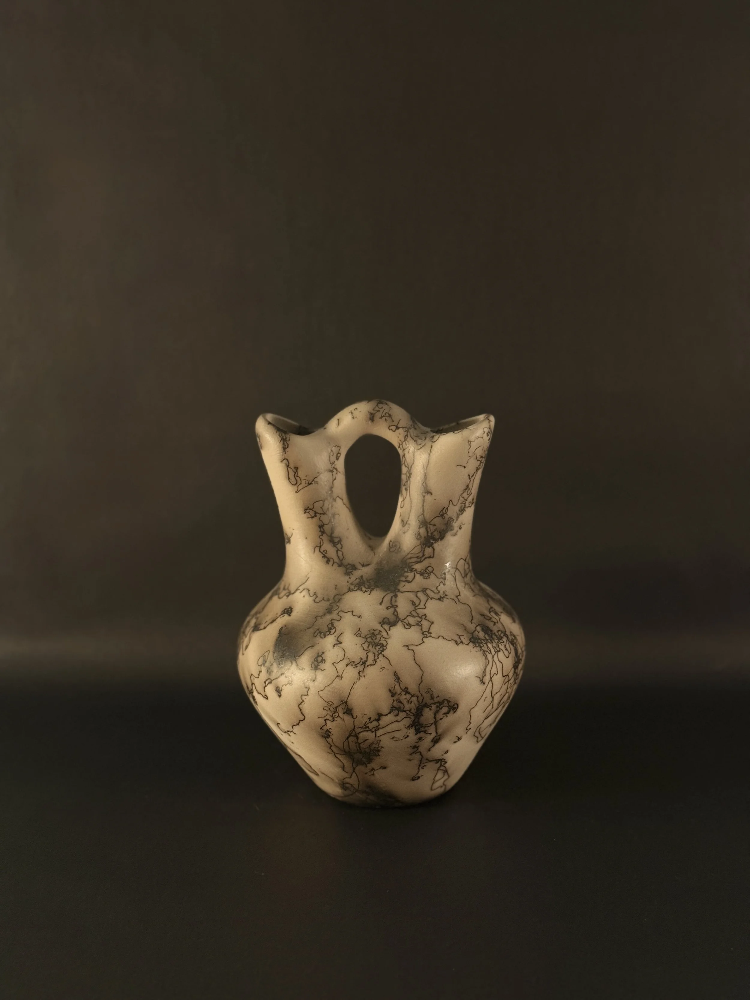 Navajo Wedding Vase (6"H x 8"W x 3" base) - $450 (SOLD)