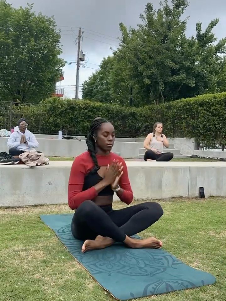 Yoga means SO much to me. it was the first way I made my way back to movement after struggling with dance burnout. I&rsquo;d force my friends to go to the KSU gym for the midday yoga classes all of the time. Yoga and my yoga teacher training was wher