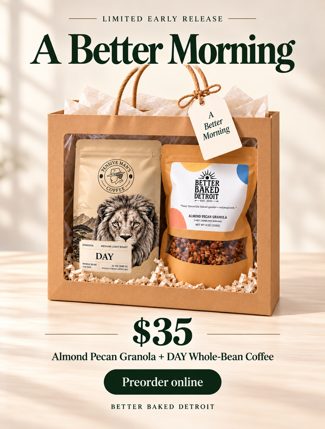 A Better Morning — Granola & Coffee Gift Bundle $35