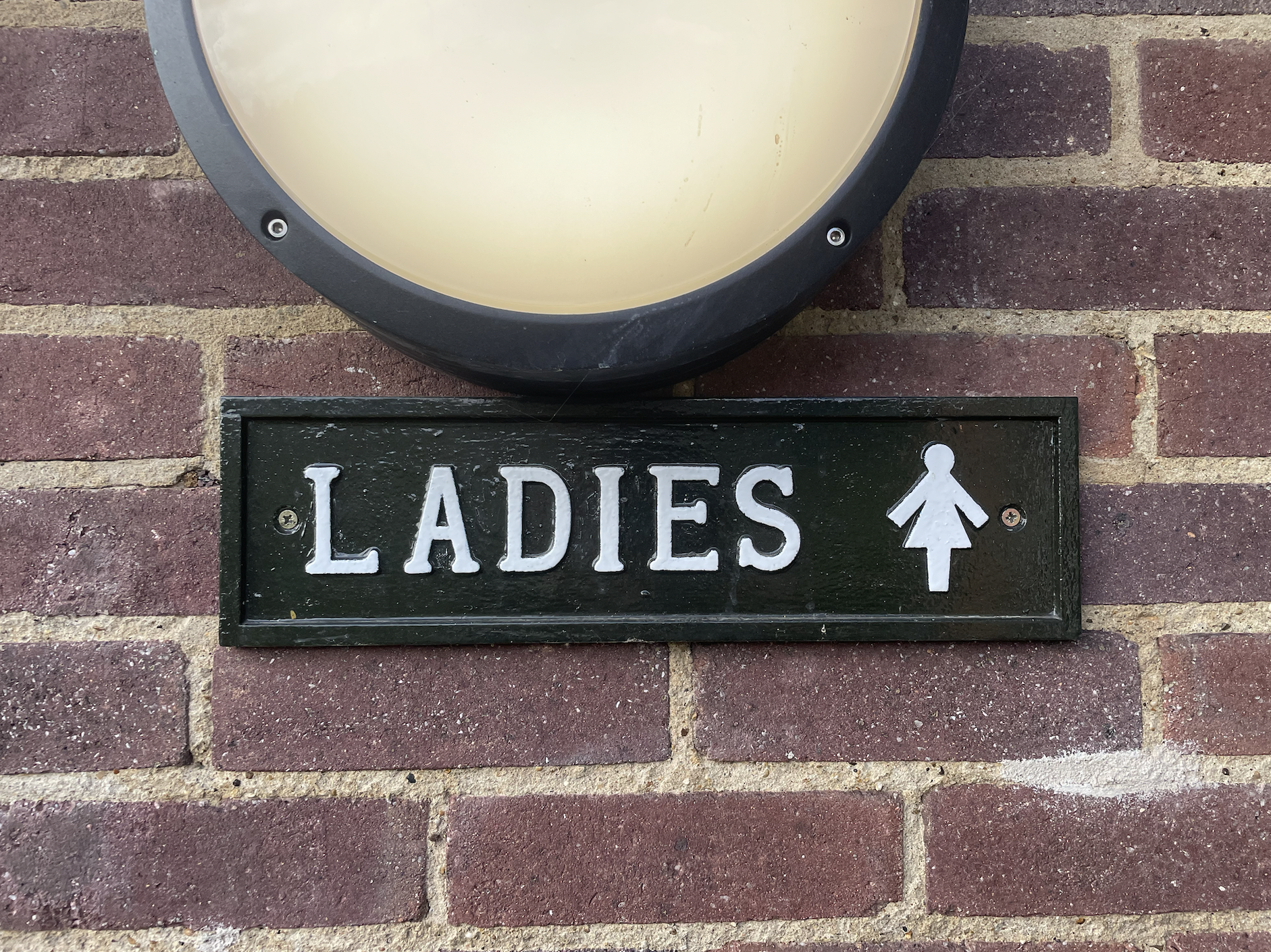 Ladies restroom sign. Photo by D.O'reilly