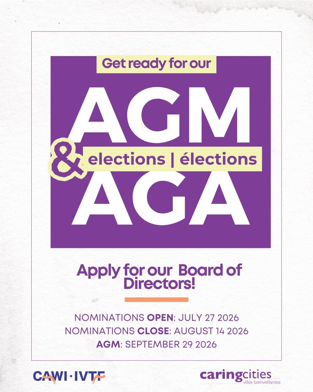 CAWI Annual General Meeting 2026