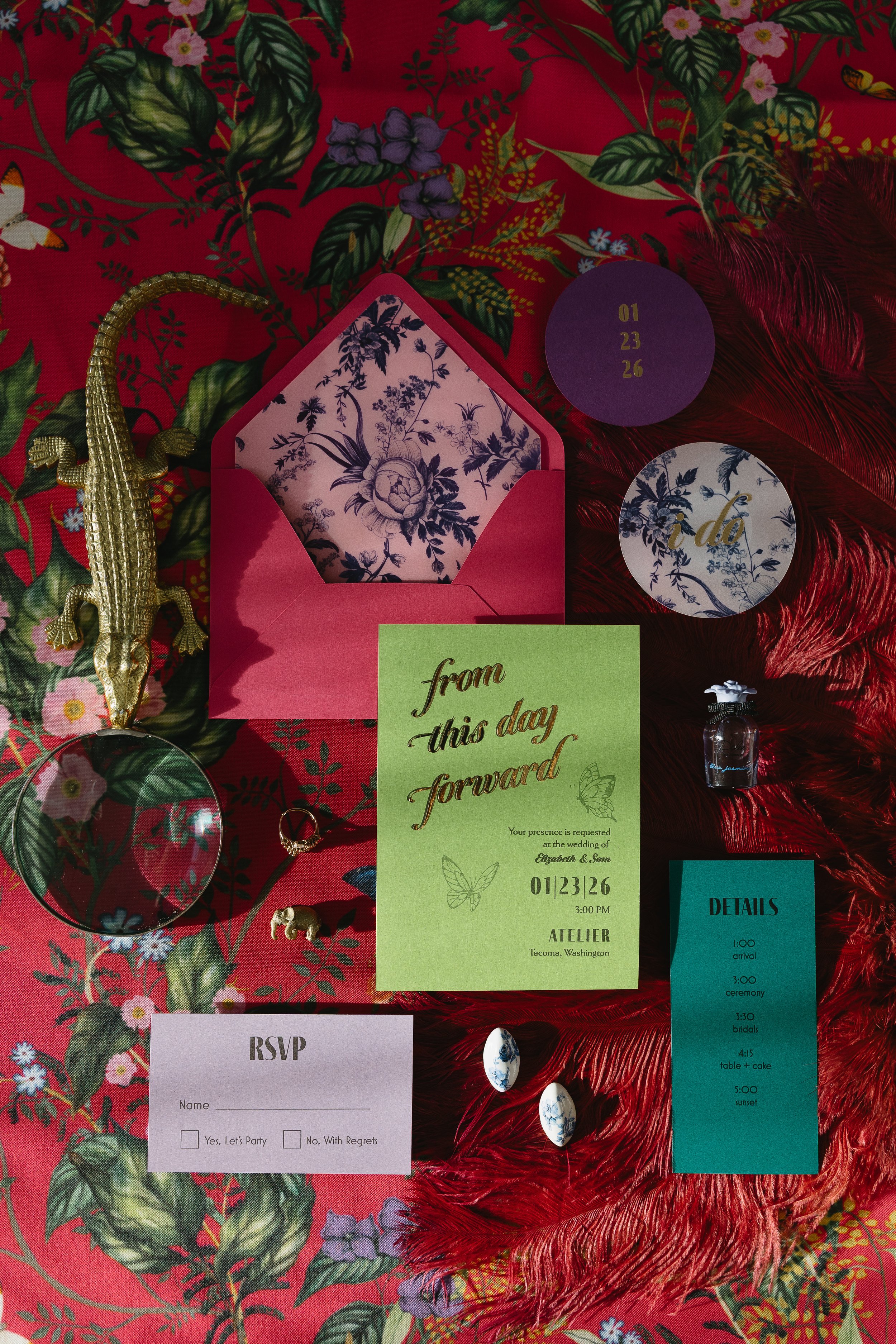 Spring Into Color // Styled Bridal // Tacoma